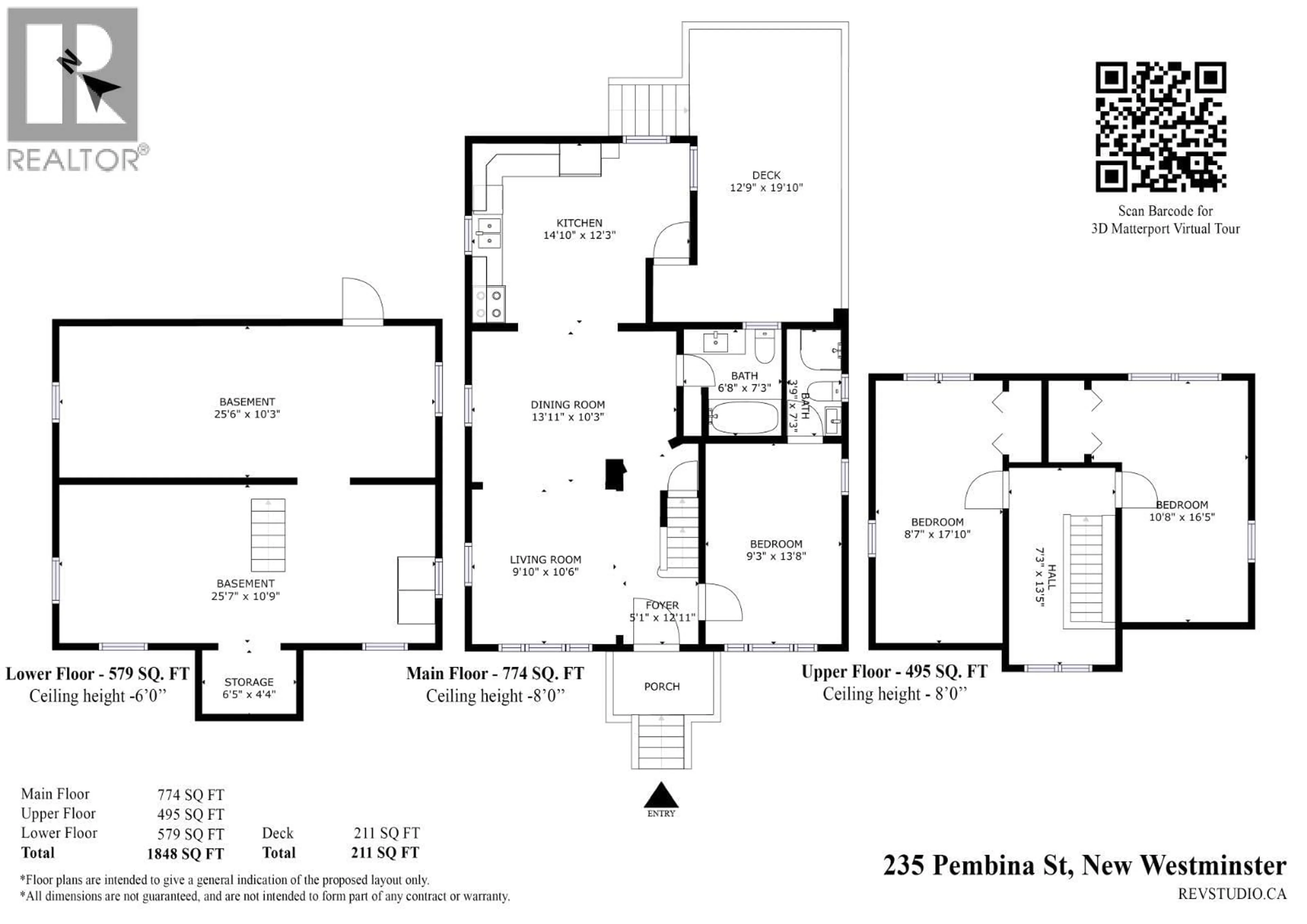 Floor plan for 235 PEMBINA STREET, New Westminster British Columbia V3M5J3