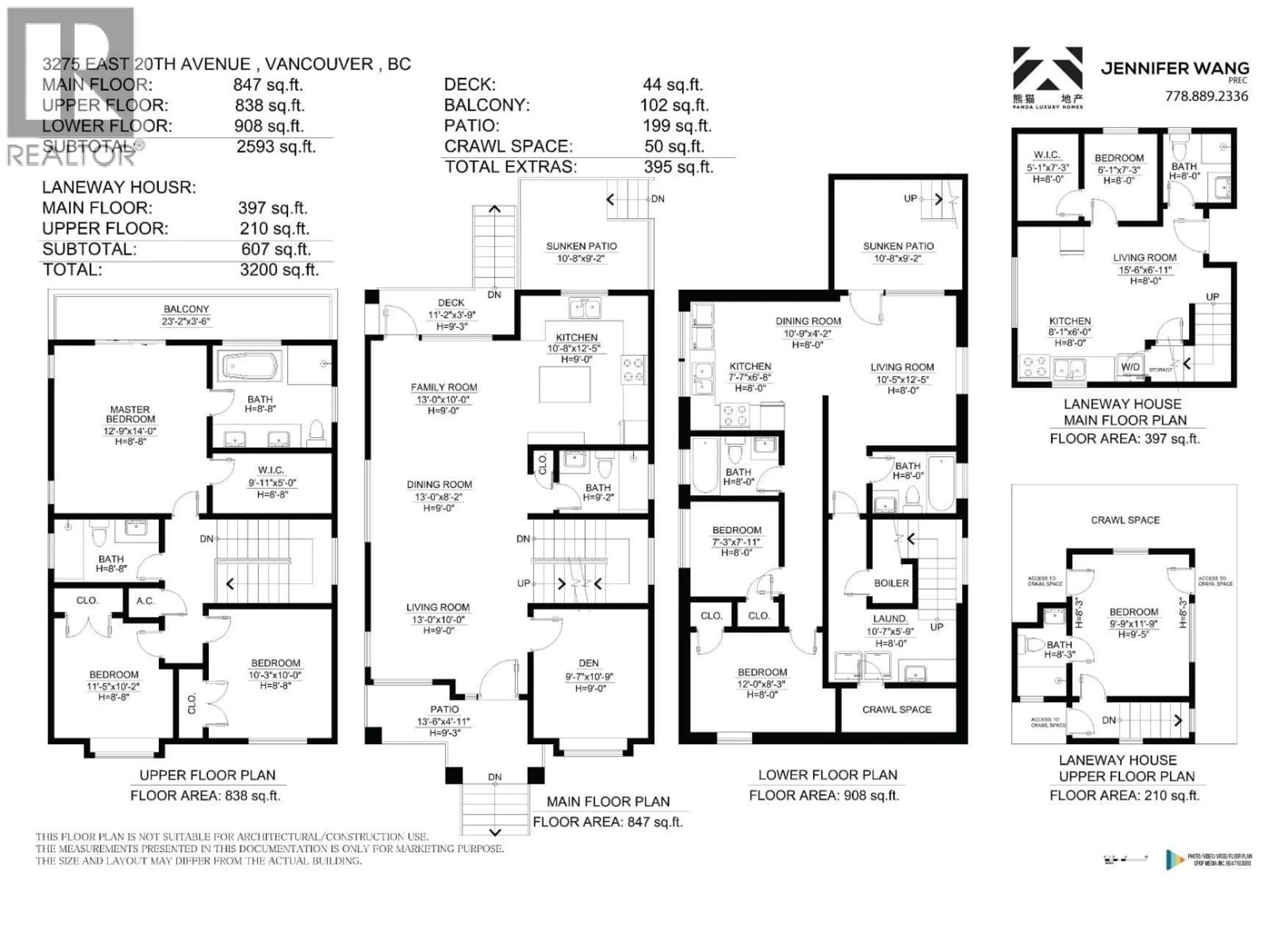Floor plan for 3275 20TH AVENUE, Vancouver British Columbia V5M2V6