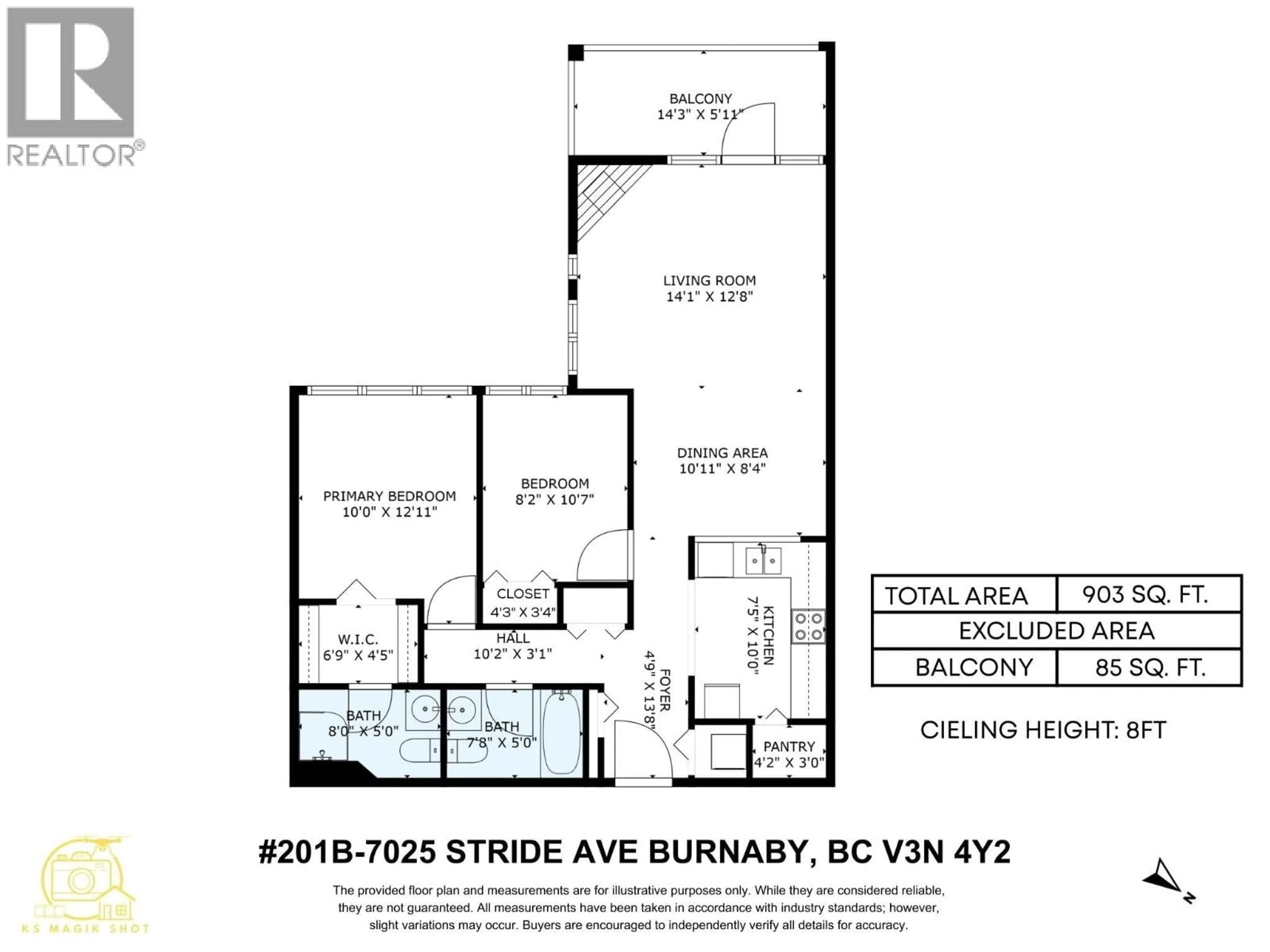 Floor plan for 201B - 7025 STRIDE AVENUE, Burnaby British Columbia V3N4Y2