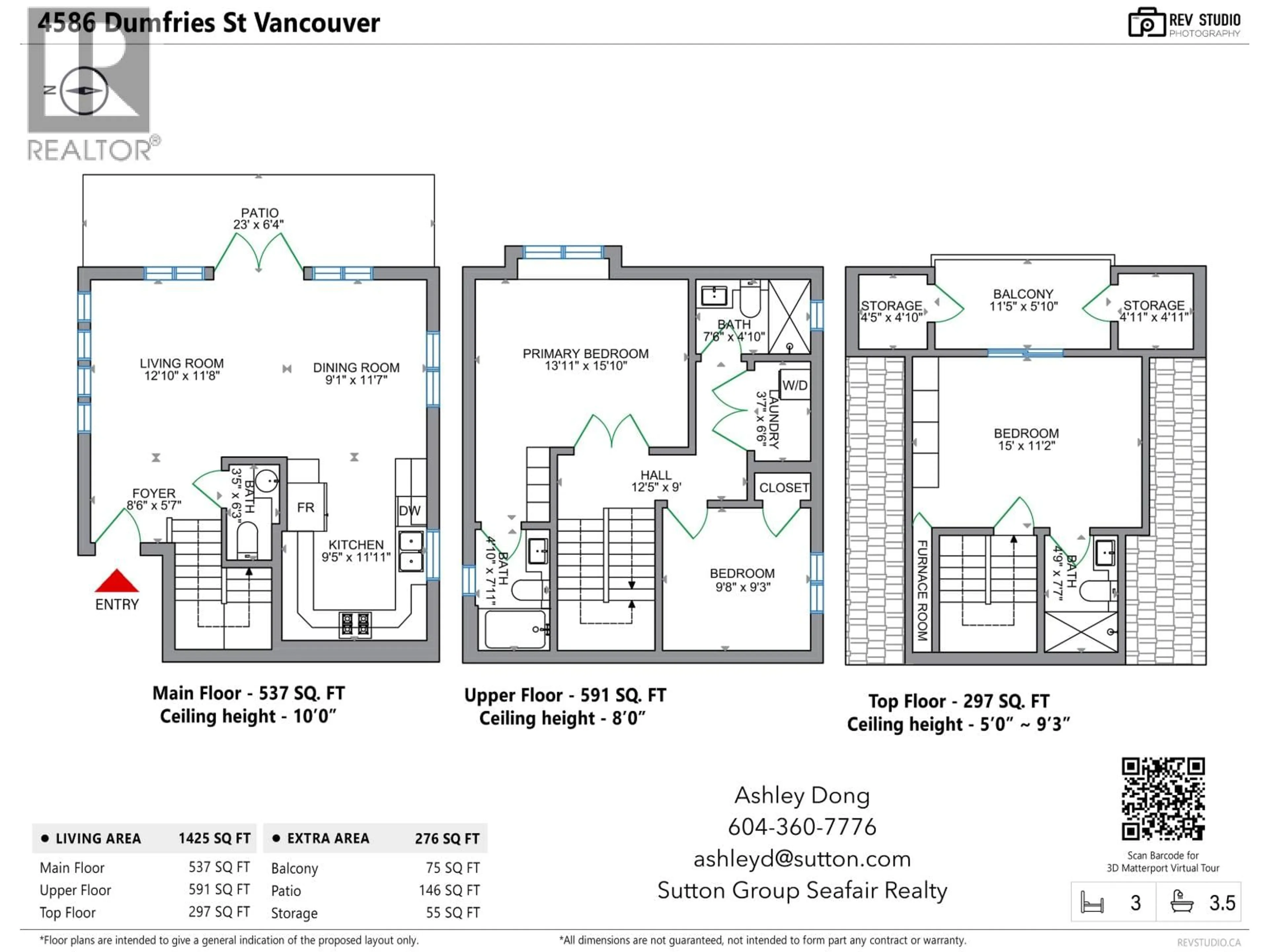 Floor plan for 4586 DUMFRIES STREET, Vancouver British Columbia V5N3T2