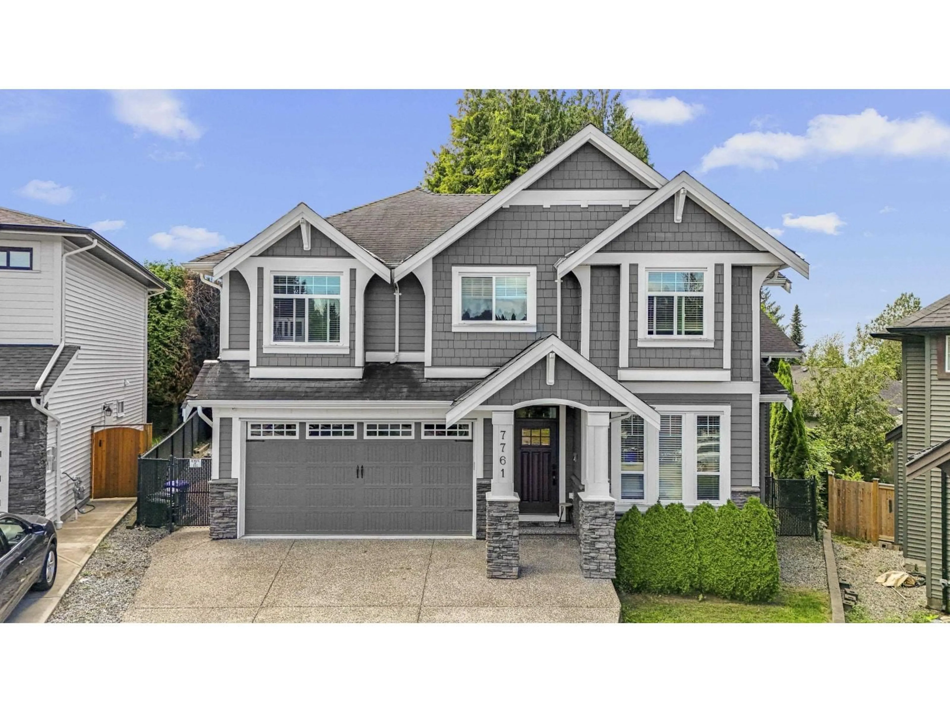 Home with vinyl exterior material, street for 7761 DEERFIELD, Mission British Columbia V2V5X2