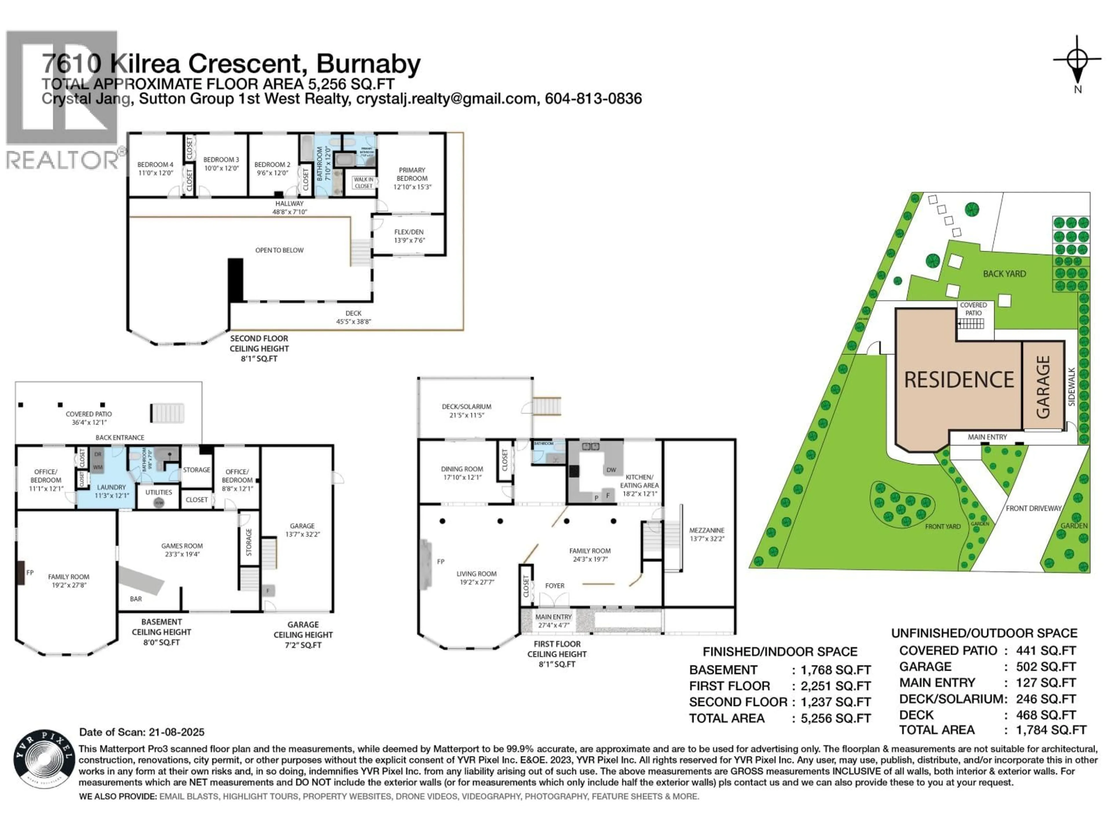 Floor plan for 7610 KILREA CRESCENT, Burnaby British Columbia V5A3N2