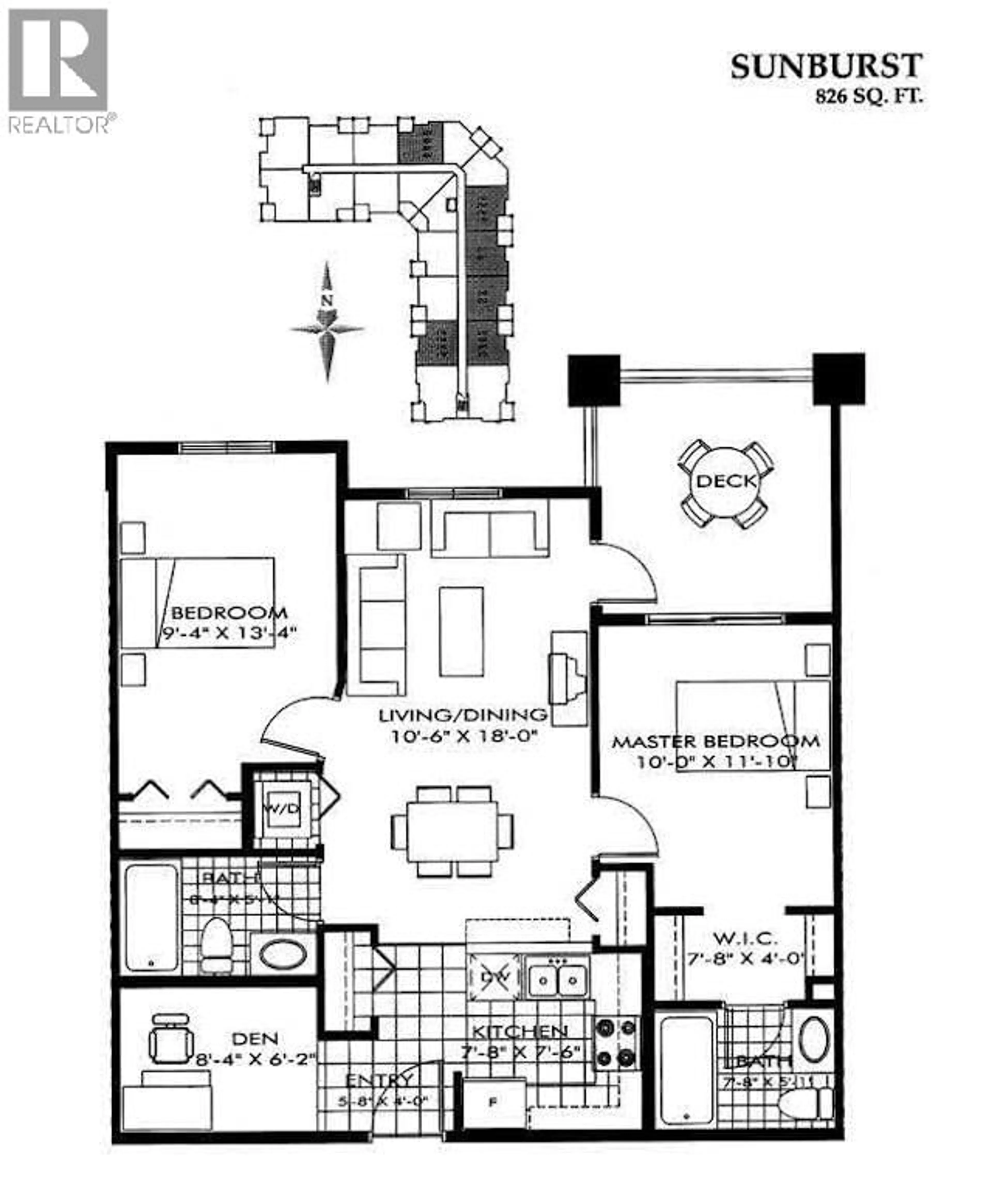 Floor plan for 3413 - 240 SHERBROOKE STREET, New Westminster British Columbia V3L0A4
