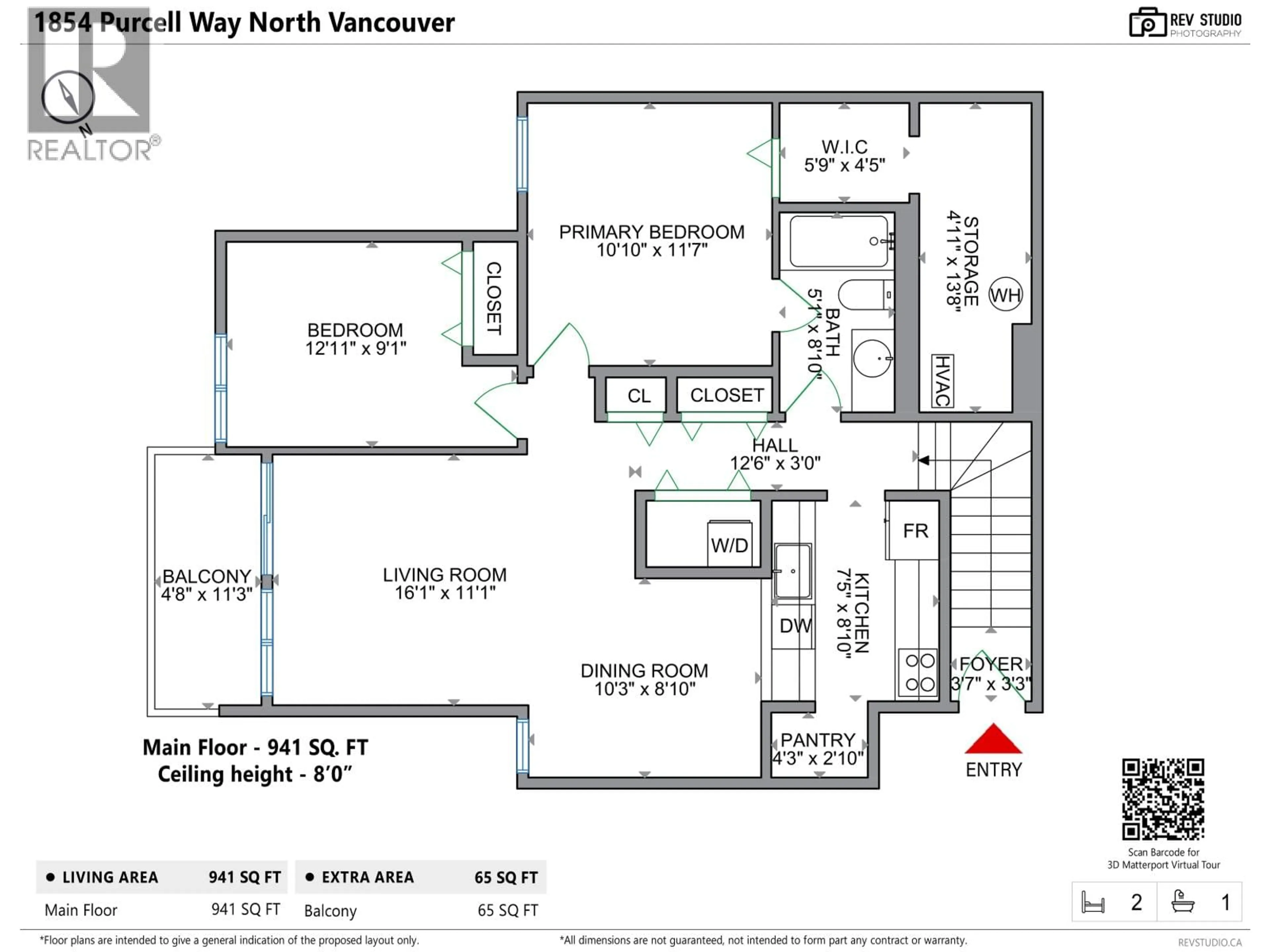 Floor plan for 1854 PURCELL WAY, North Vancouver British Columbia V7J3K3
