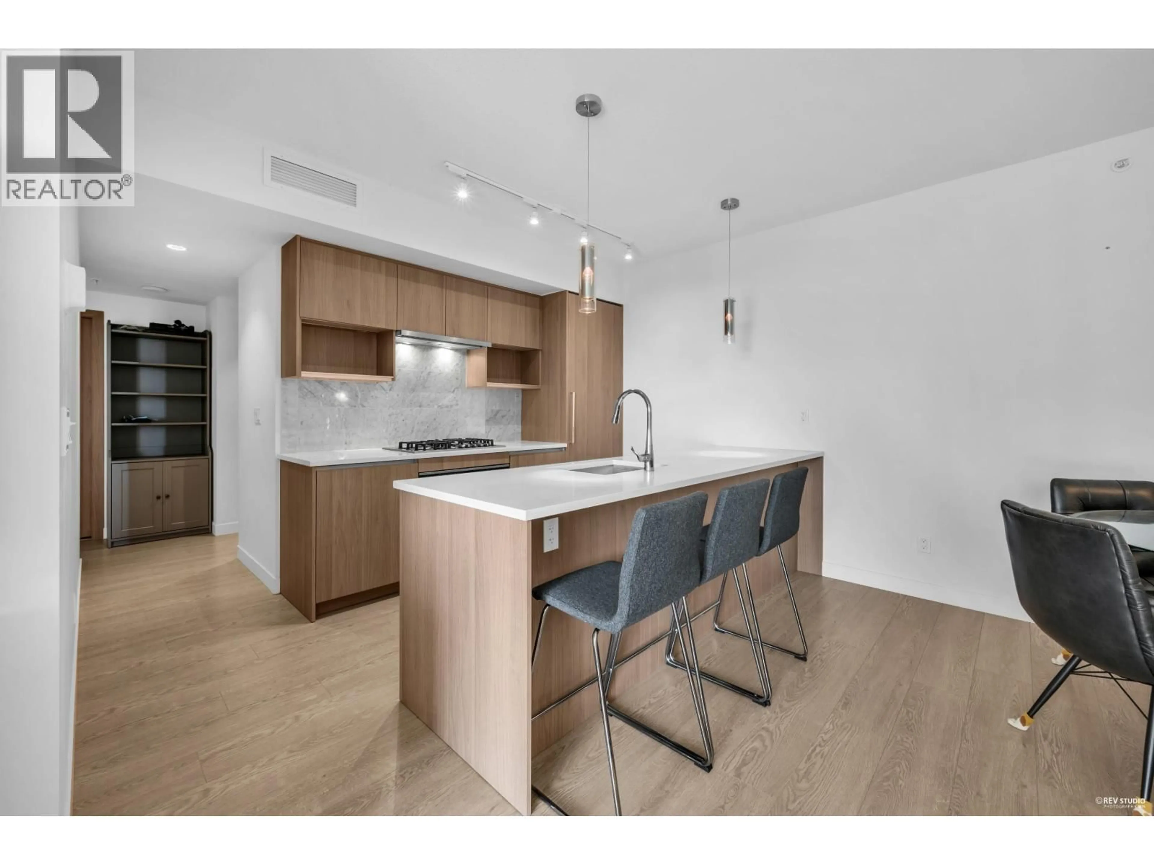 Open concept kitchen, wood/laminate floor for 1131 - 8988 PATTERSON ROAD, Richmond British Columbia V6X0R2