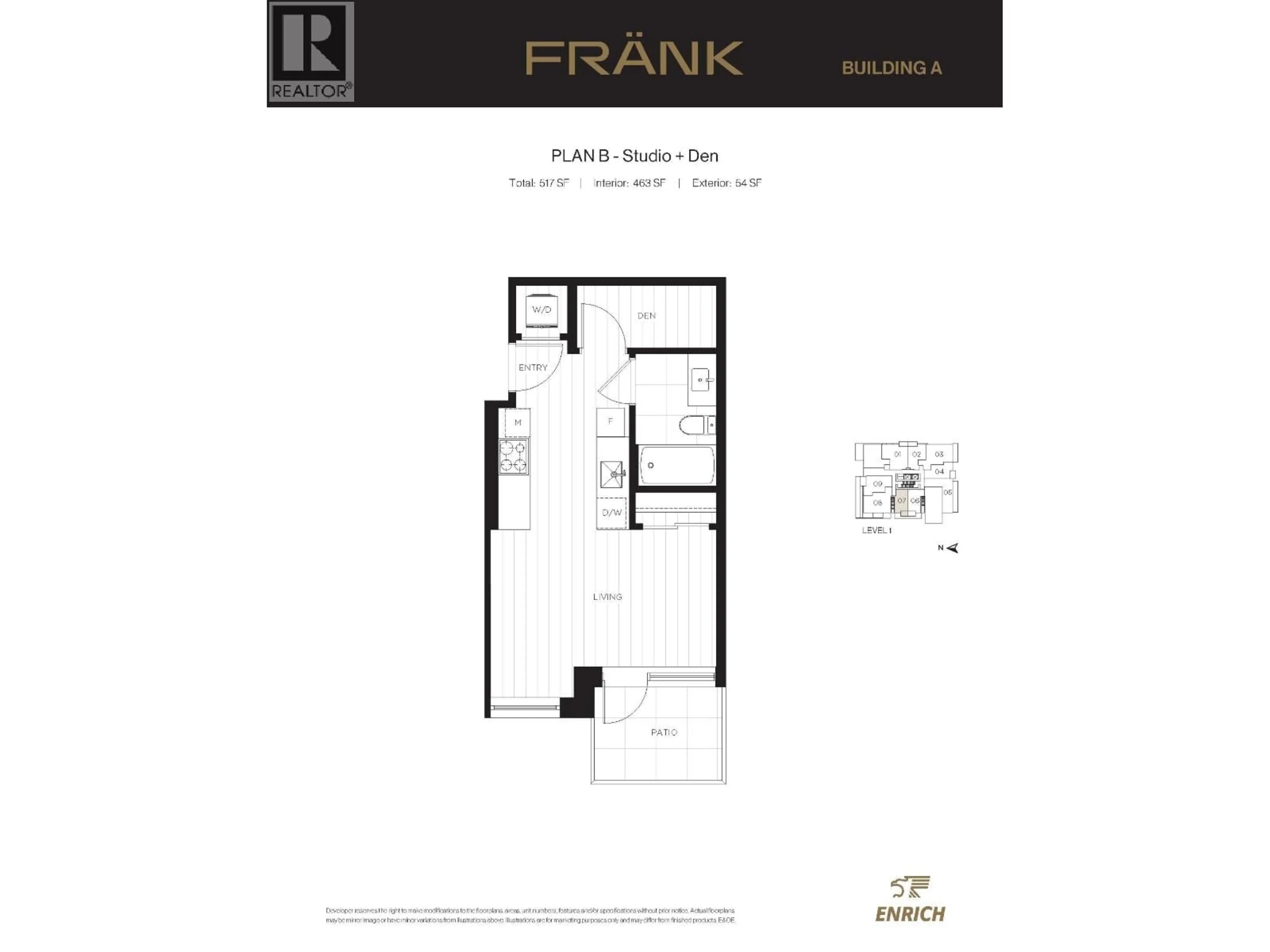 Floor plan for 107 - 1010 64TH AVENUE, Vancouver British Columbia V6P2M3