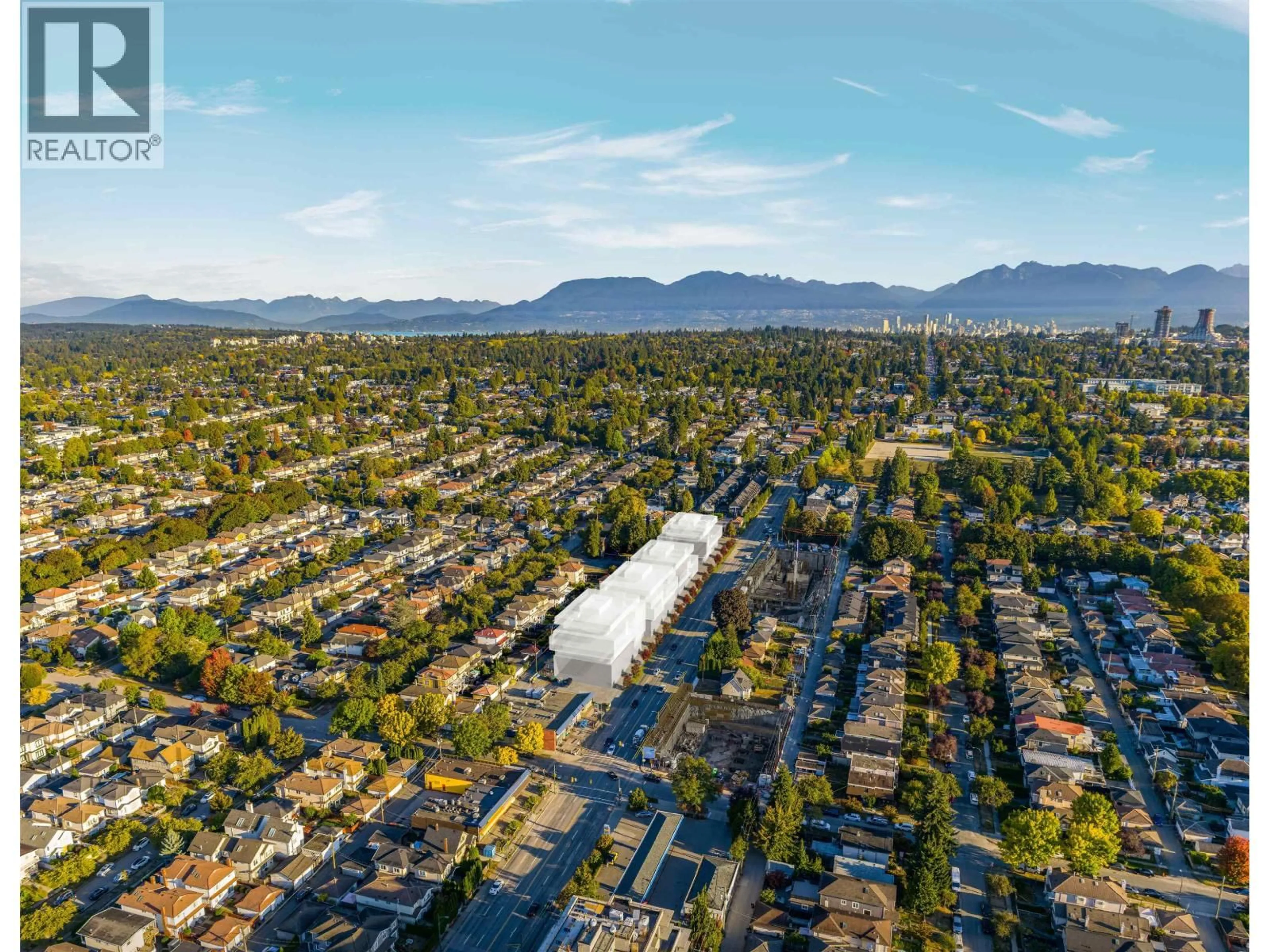 A pic from outside/outdoor area/front of a property/back of a property/a pic from drone, mountain view for 305 - 1010 64TH AVENUE, Vancouver British Columbia V6P2M3