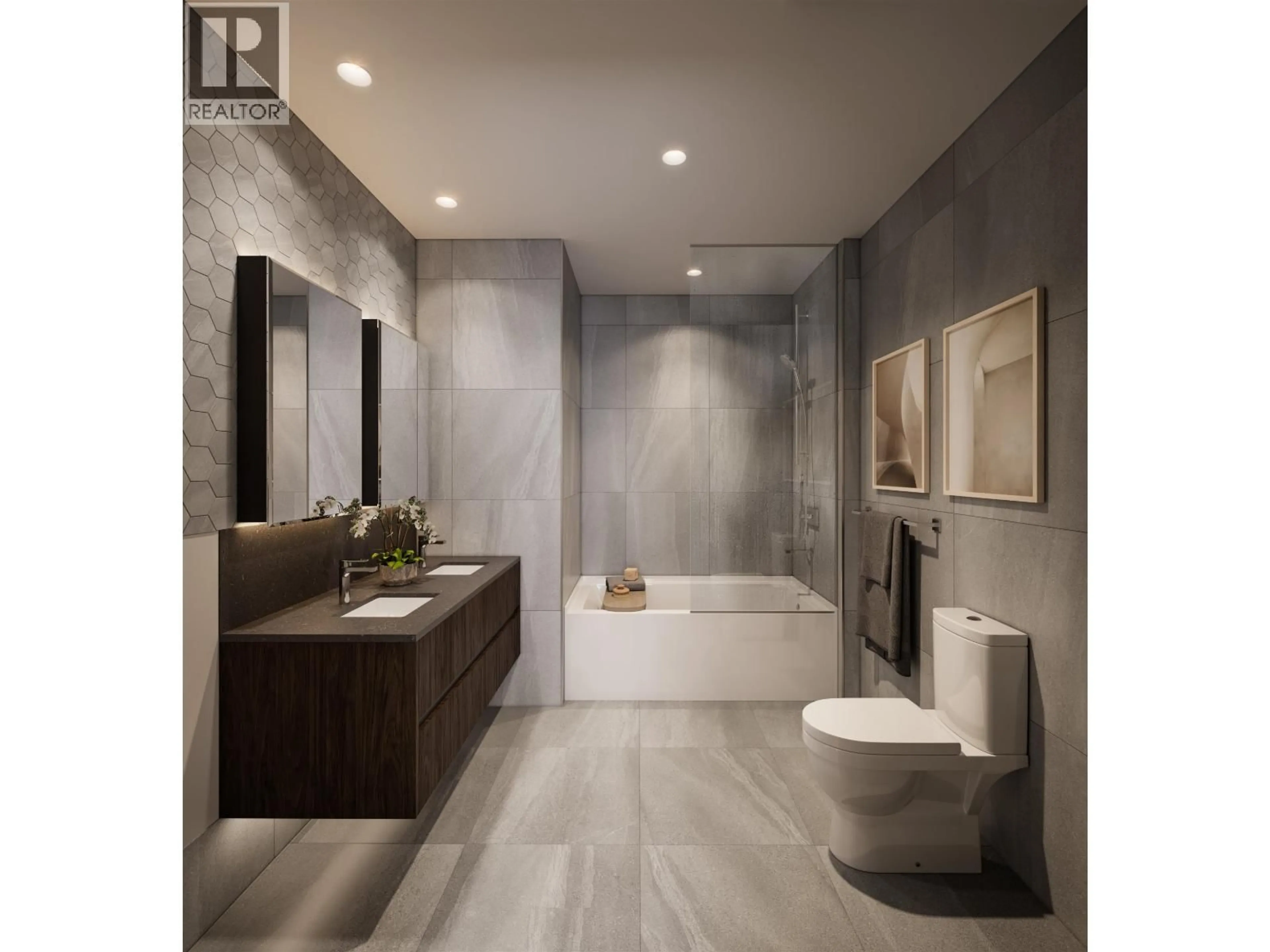 Contemporary bathroom, ceramic/tile floor for 305 - 1010 64TH AVENUE, Vancouver British Columbia V6P2M3