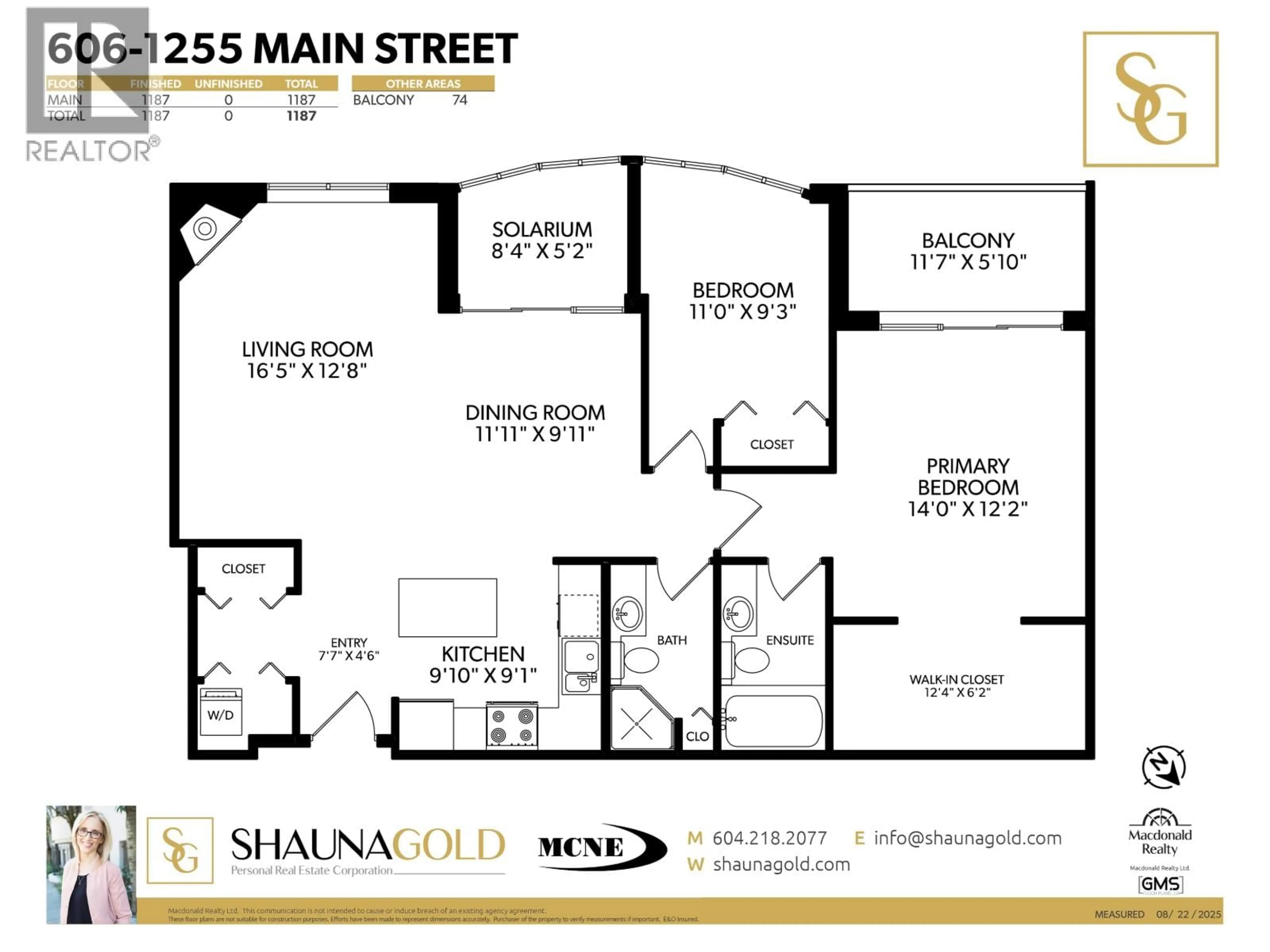 Floor plan for 606 - 1255 MAIN STREET, Vancouver British Columbia V6A4G5