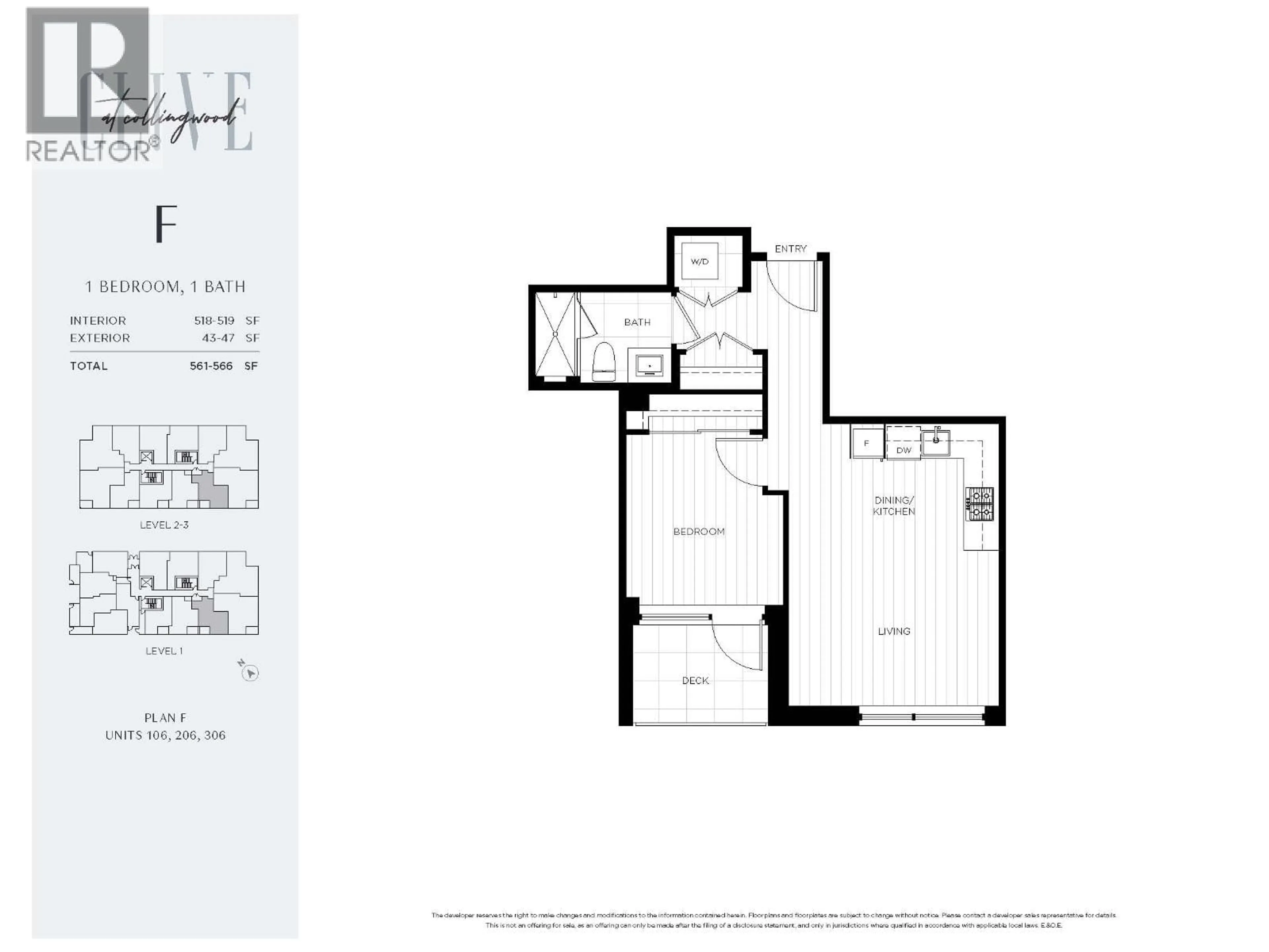 Floor plan for 206 - 3264 VANNESS AVENUE, Vancouver British Columbia V5R0L5