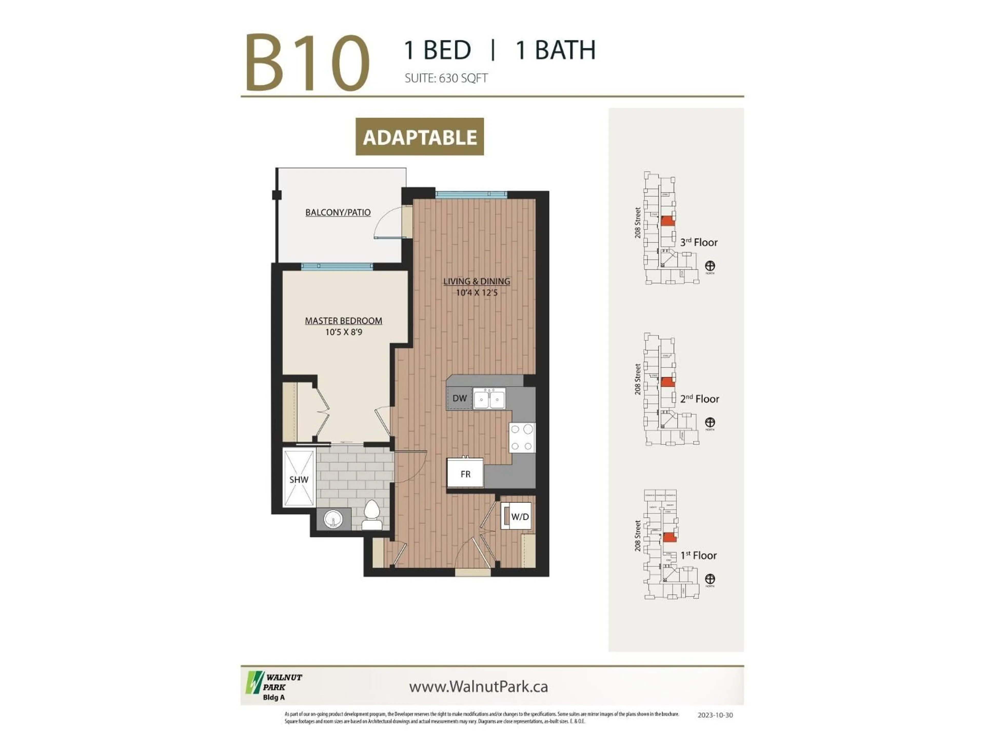 Floor plan for A432 - 8233 208B, Langley British Columbia V2Y4M7