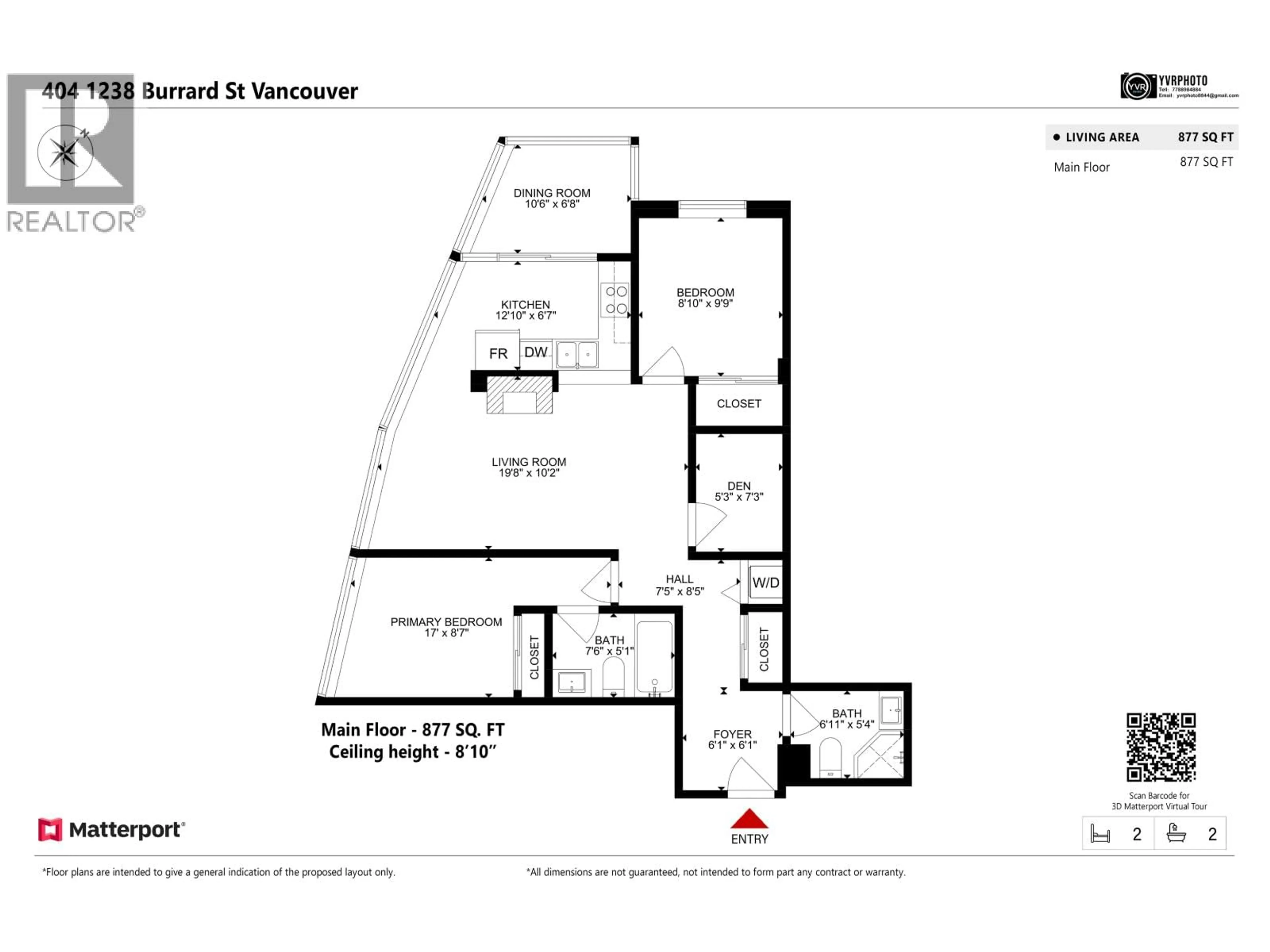Floor plan for 404 - 1238 BURRARD STREET, Vancouver British Columbia V6Z3E1