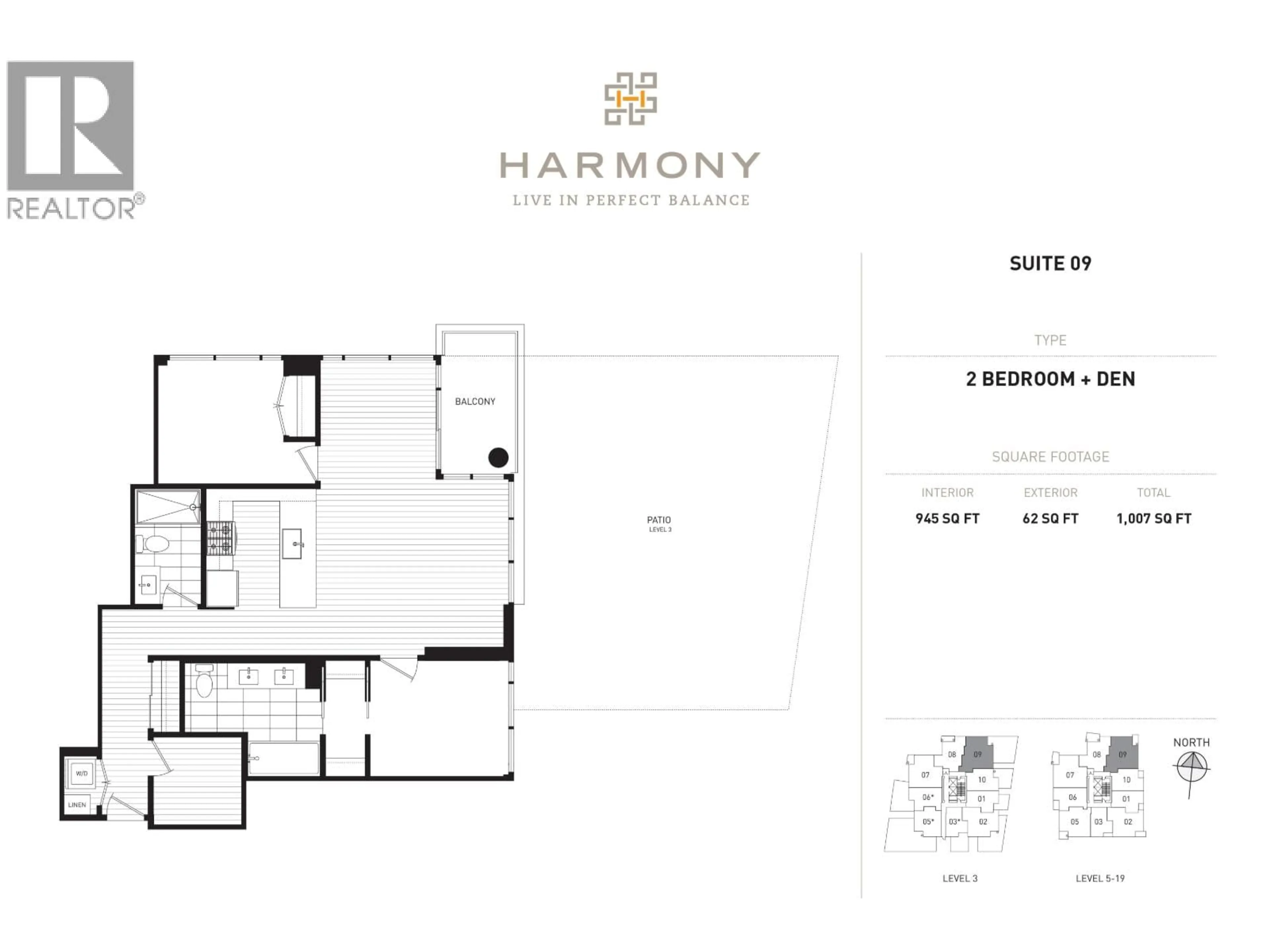Floor plan for 709 - 8288 GRANVILLE AVENUE, Richmond British Columbia V6Y1P3
