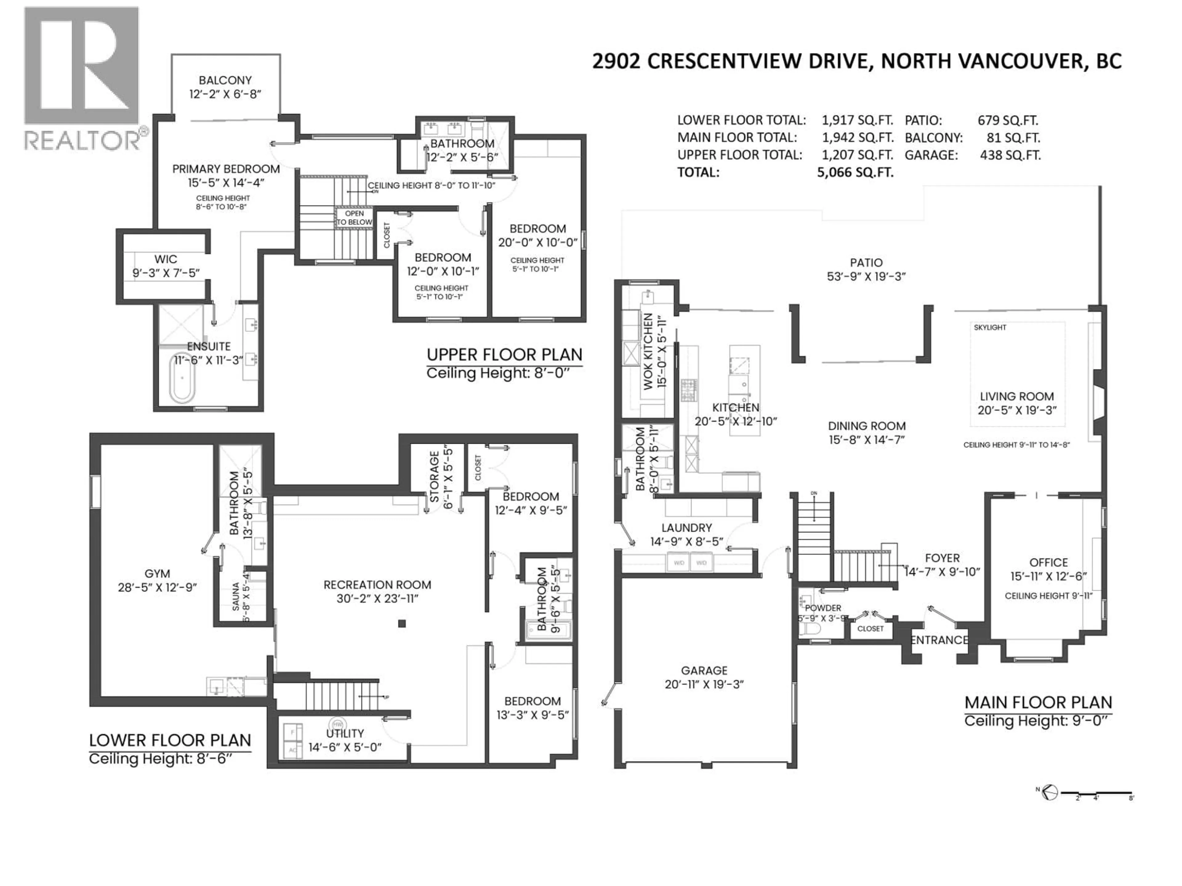 Floor plan for 2902 CRESCENTVIEW DRIVE, North Vancouver British Columbia V7R2V1