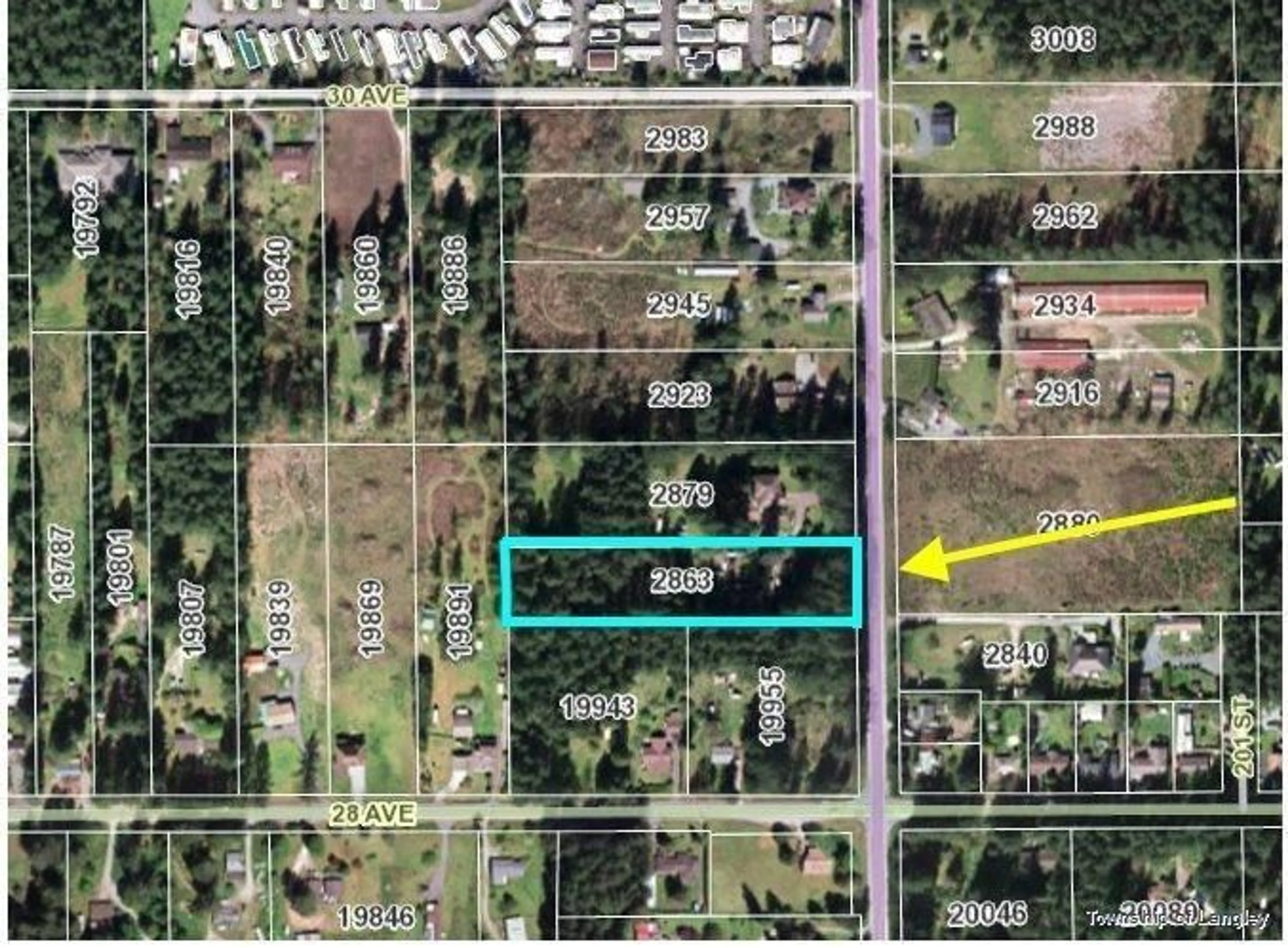 Picture of a map for 2863 200, Langley British Columbia V2Z1Y2