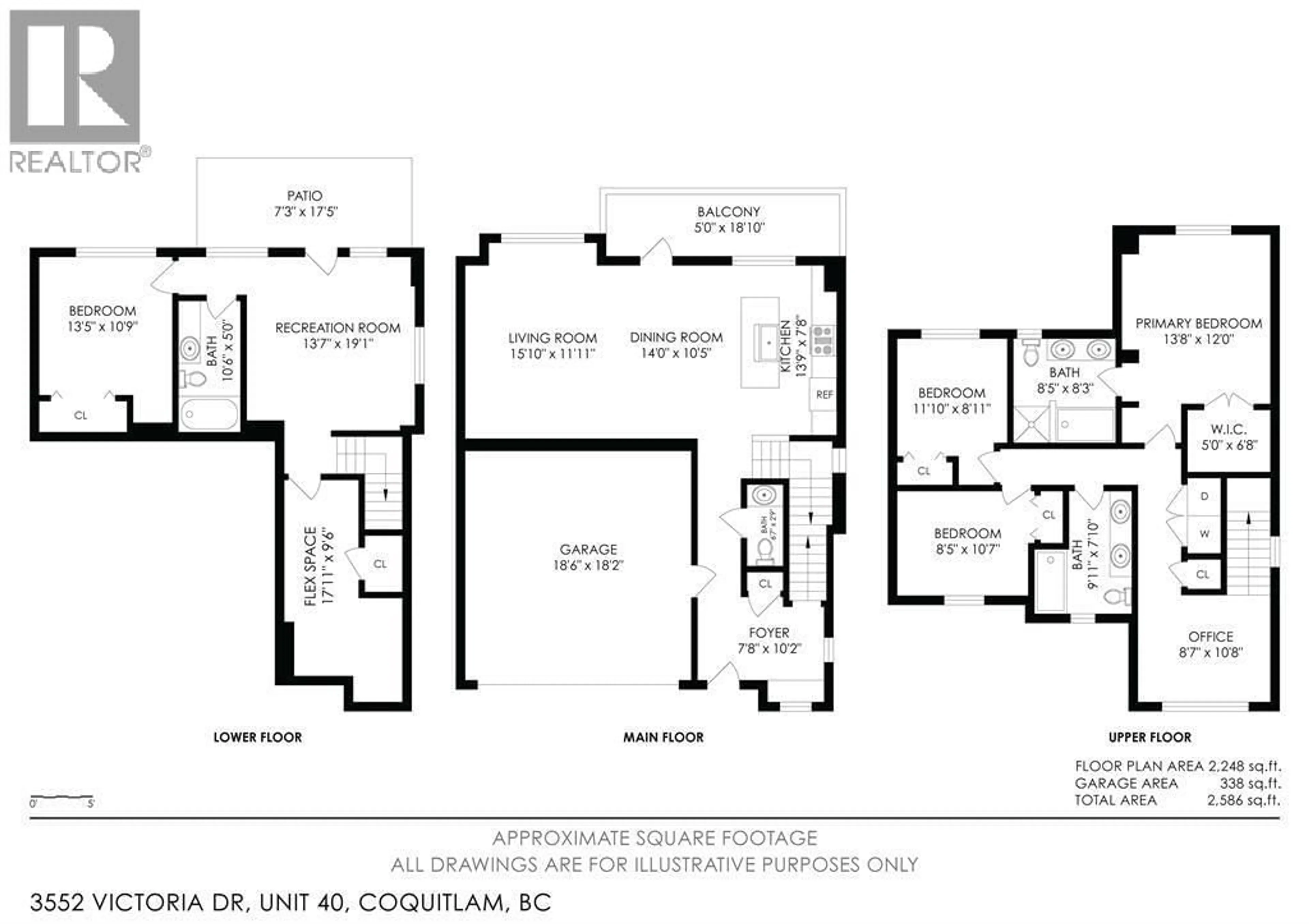 Floor plan for 40 - 3552 VICTORIA DRIVE, Coquitlam British Columbia V3E0N7