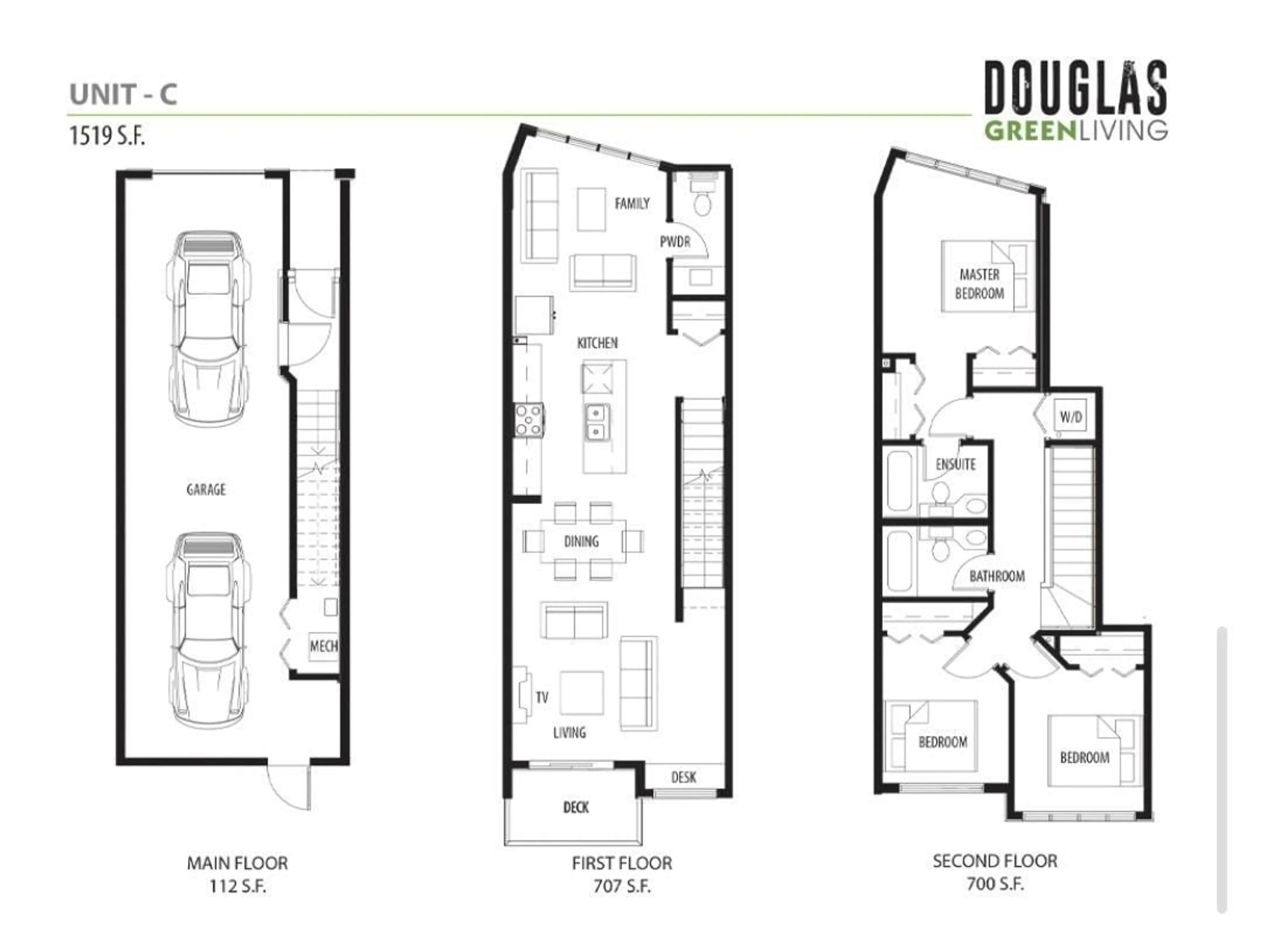 Floor plan for 20 - 177 175A, Surrey British Columbia V3S9S7