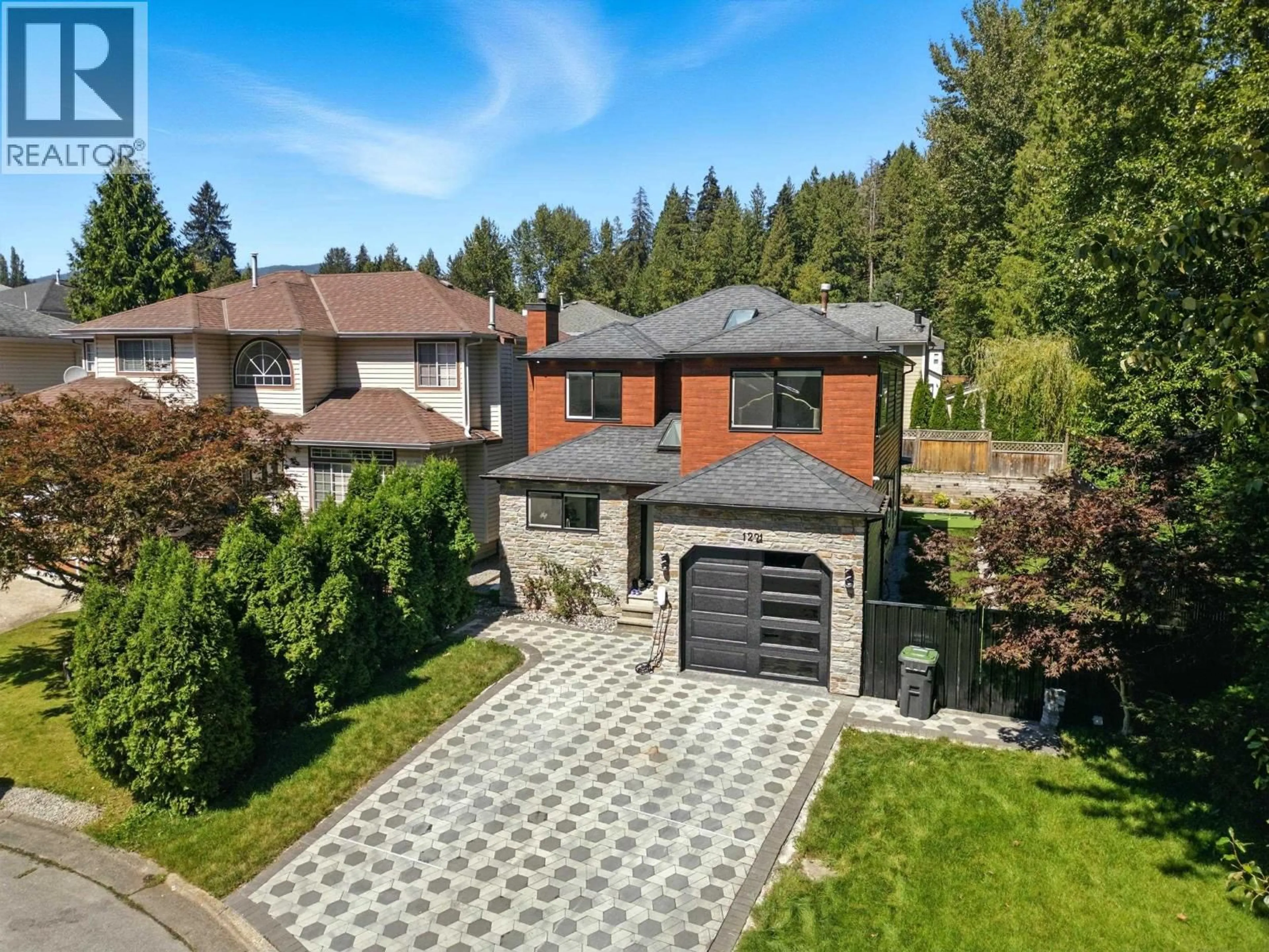 A pic from outside/outdoor area/front of a property/back of a property/a pic from drone, street for 1221 HALIFAX AVENUE, Port Coquitlam British Columbia V3B7J5