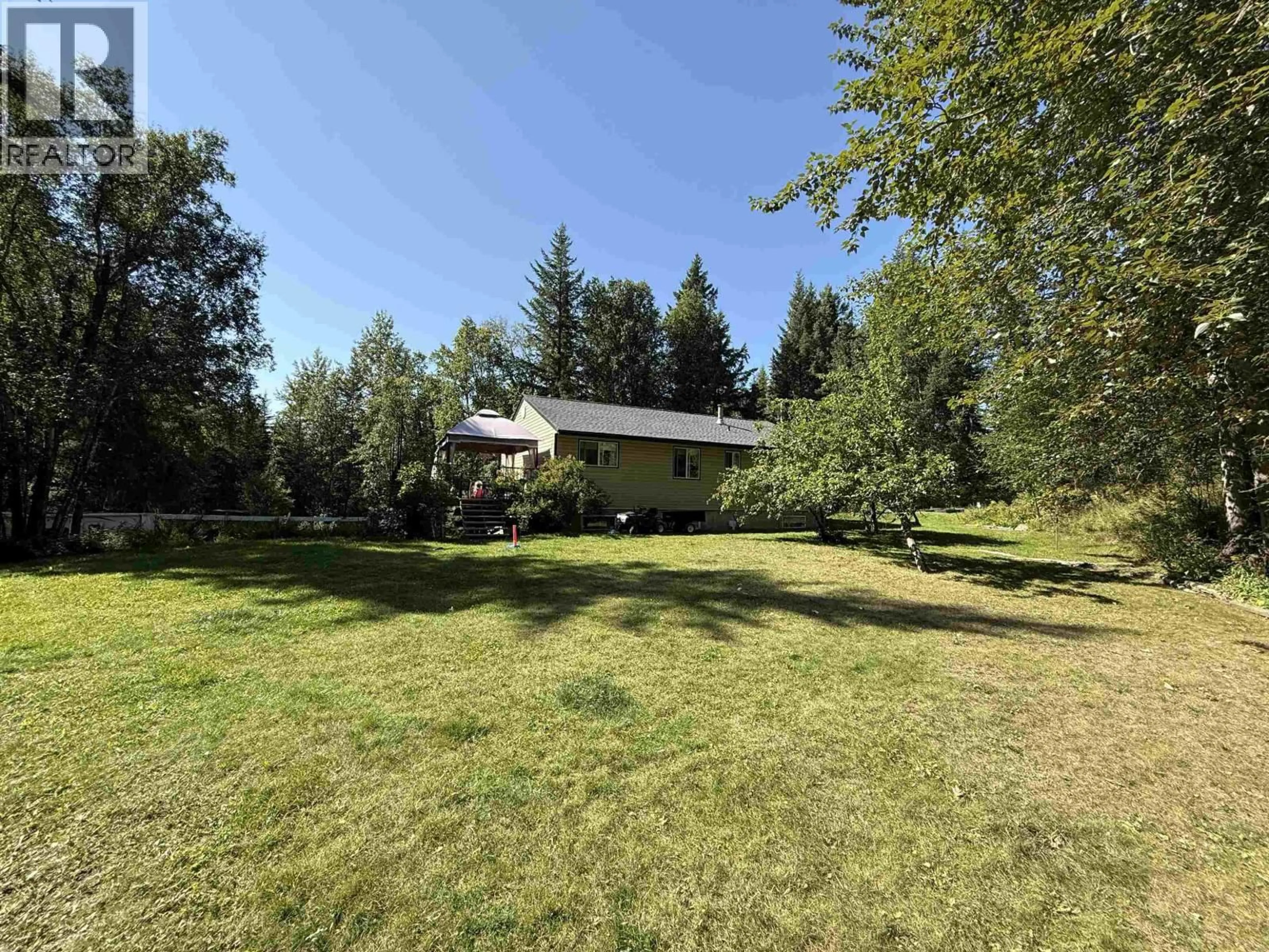 A pic from outside/outdoor area/front of a property/back of a property/a pic from drone, forest/trees view for 2216 BARKER ROAD, Quesnel British Columbia V2J7B7