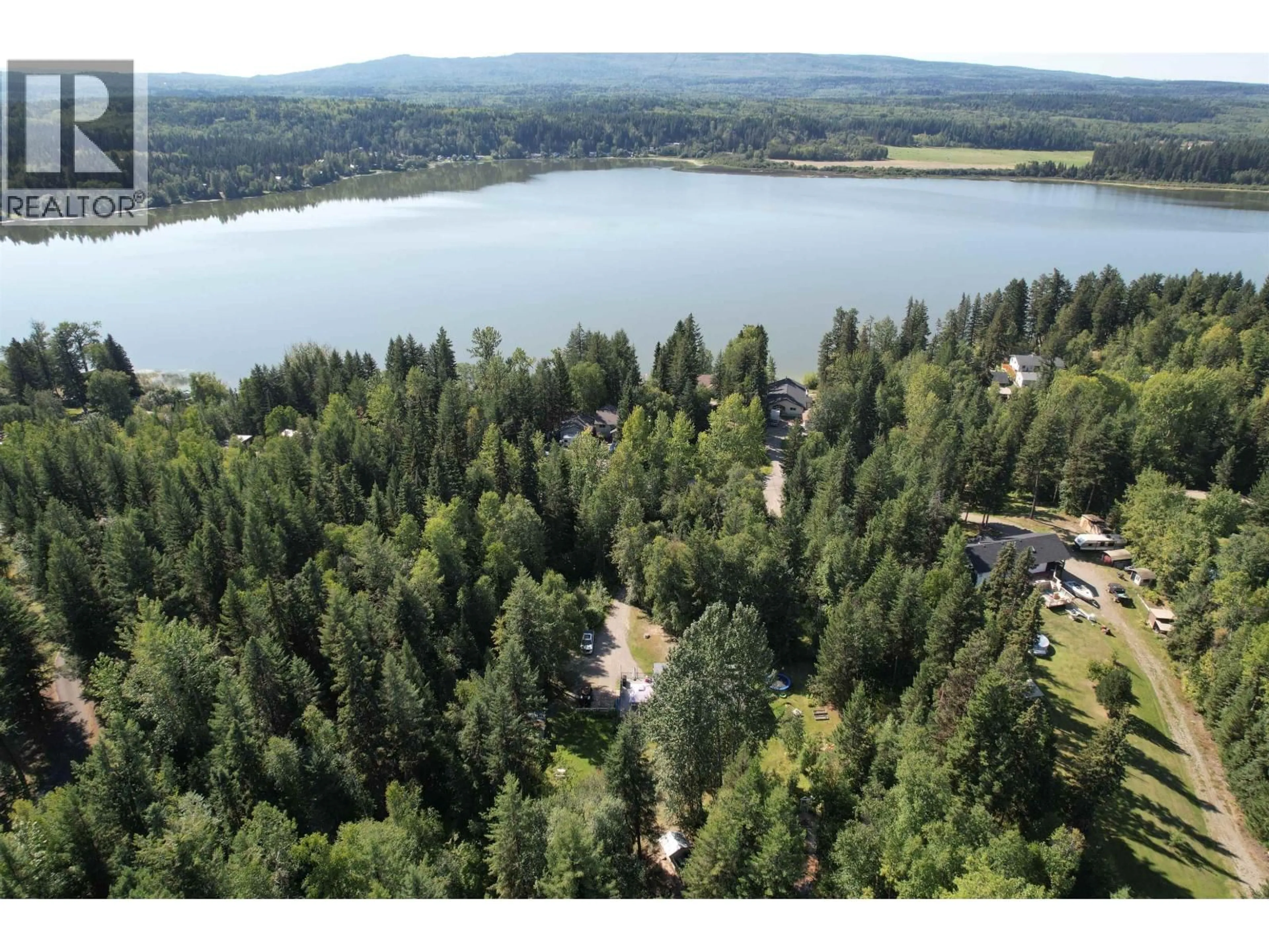 A pic from outside/outdoor area/front of a property/back of a property/a pic from drone, water/lake/river/ocean view for 2216 BARKER ROAD, Quesnel British Columbia V2J7B7