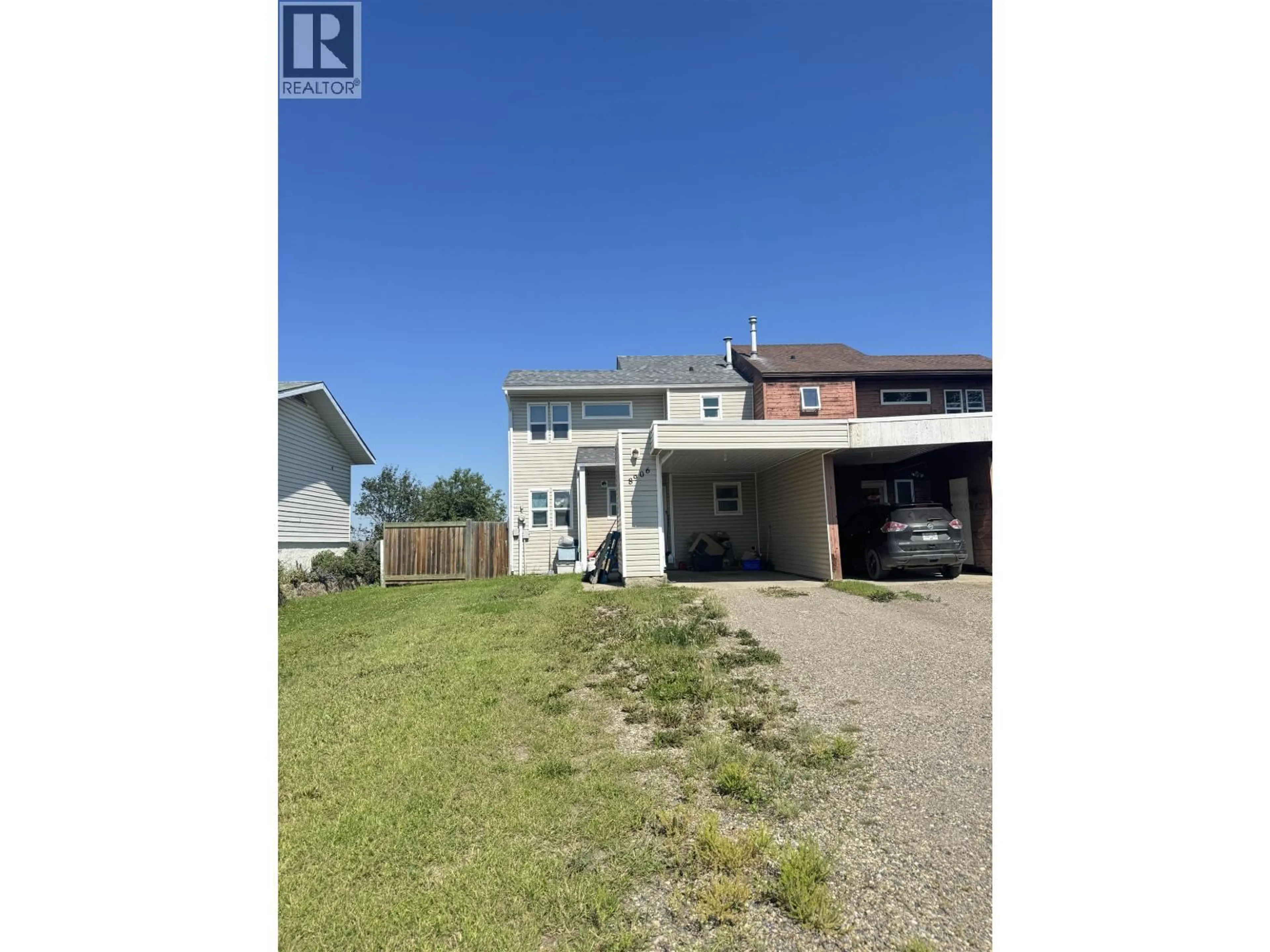 A pic from outside/outdoor area/front of a property/back of a property/a pic from drone, building for 8906 107A AVENUE, Fort St. John British Columbia V1J5Z1