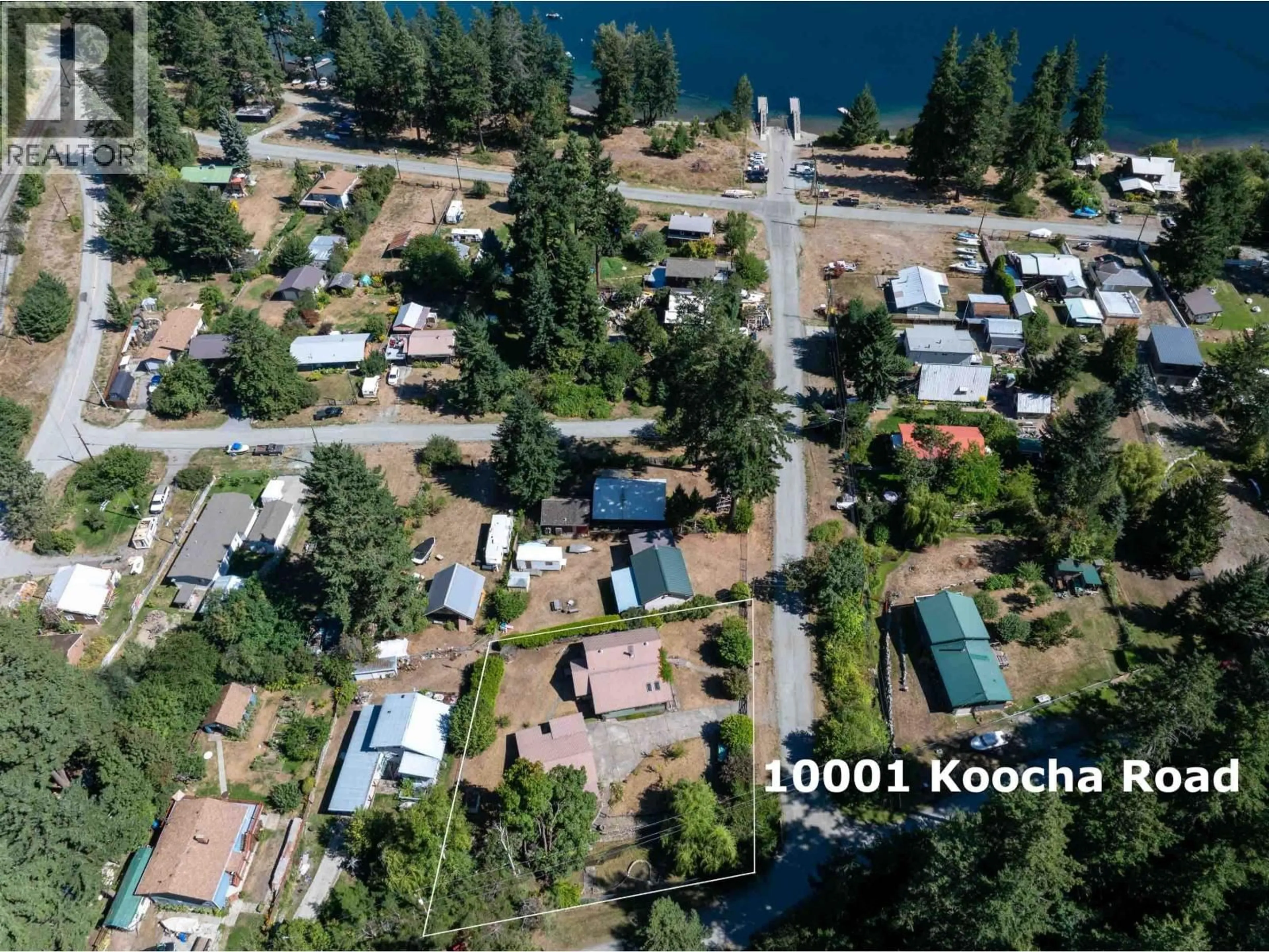 A pic from outside/outdoor area/front of a property/back of a property/a pic from drone, water/lake/river/ocean view for 10001 KOOCHA ROAD, D'Arcy British Columbia V0N1L0