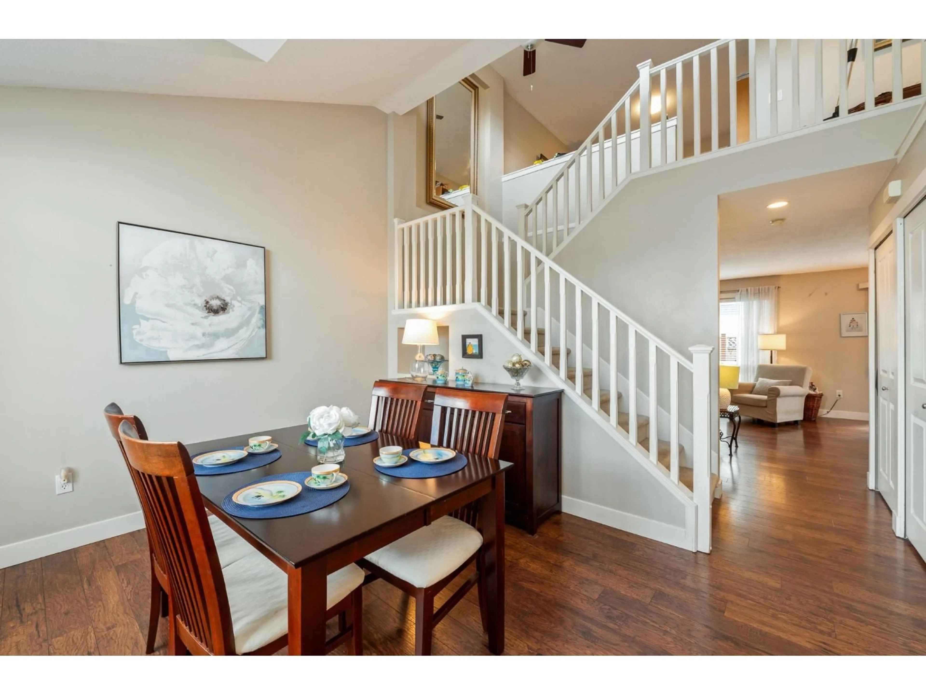 Dining room, wood/laminate floor for 4 - 20292 96, Langley British Columbia V3V6A0