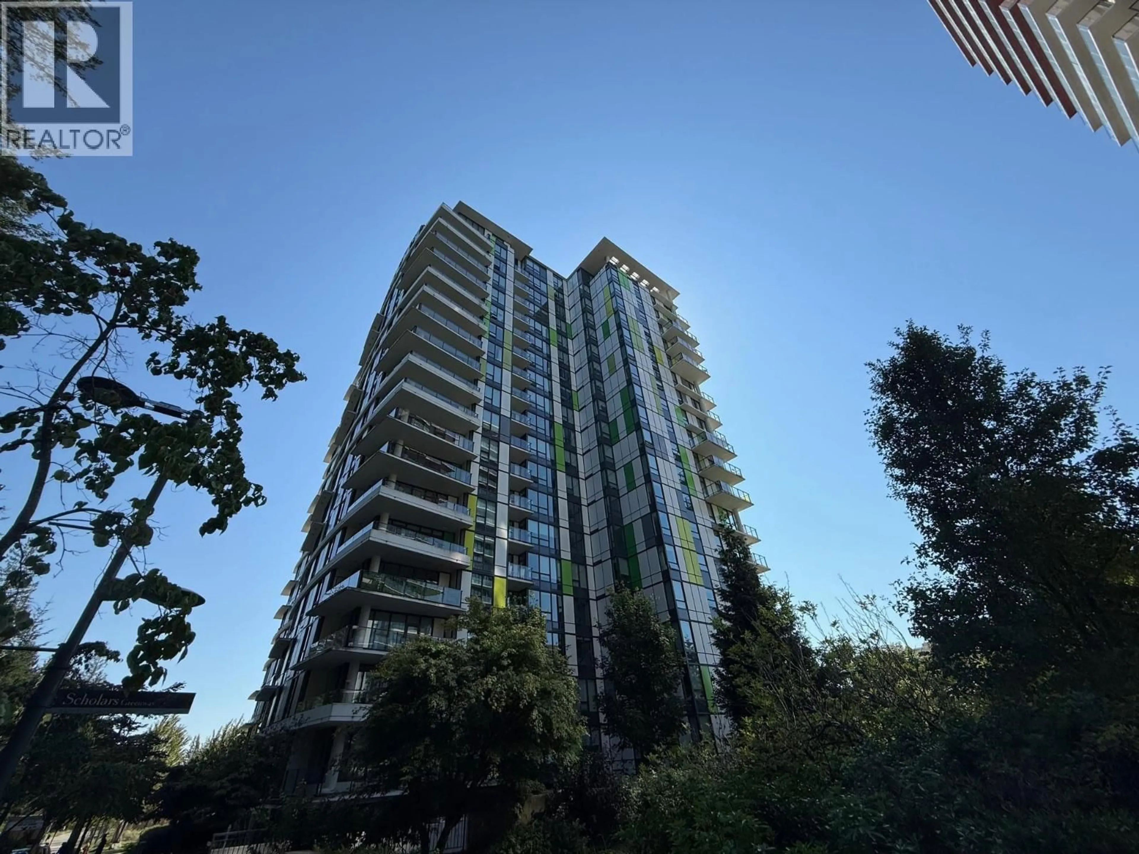 A pic from outside/outdoor area/front of a property/back of a property/a pic from drone, city buildings view from balcony for 704 - 3487 BINNING ROAD, Vancouver British Columbia V6S0K8