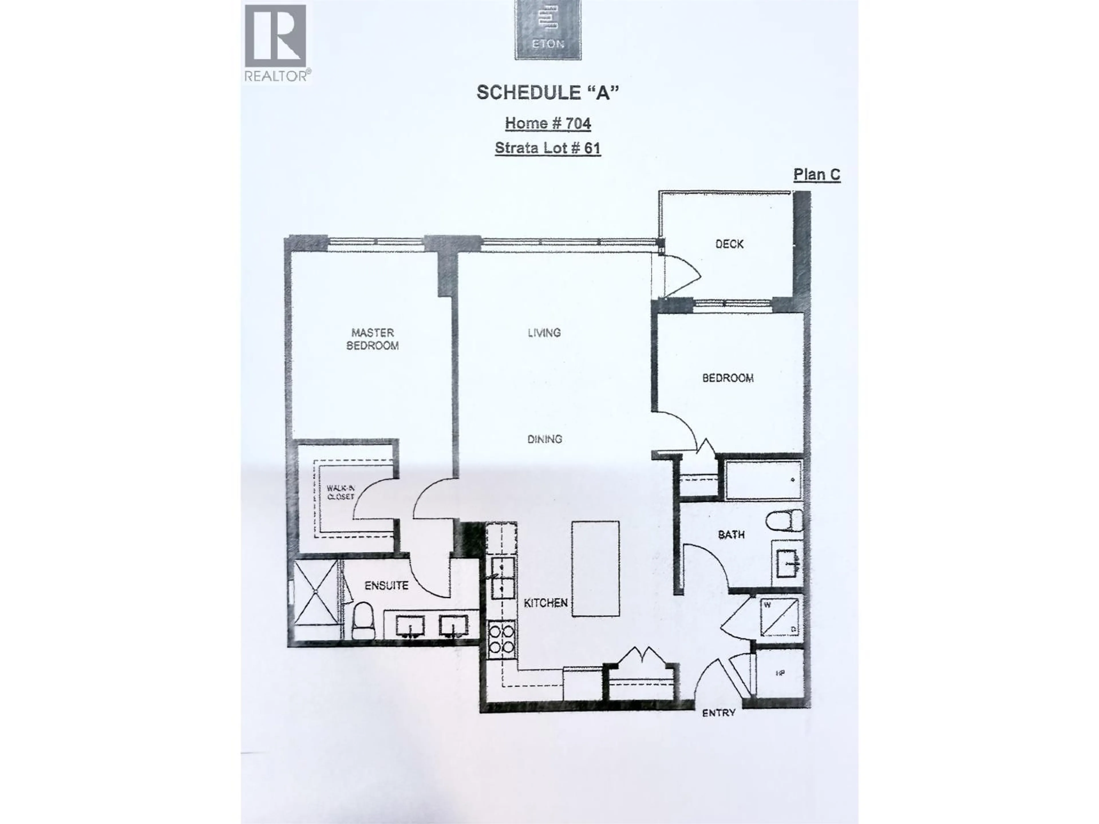 Floor plan for 704 - 3487 BINNING ROAD, Vancouver British Columbia V6S0K8