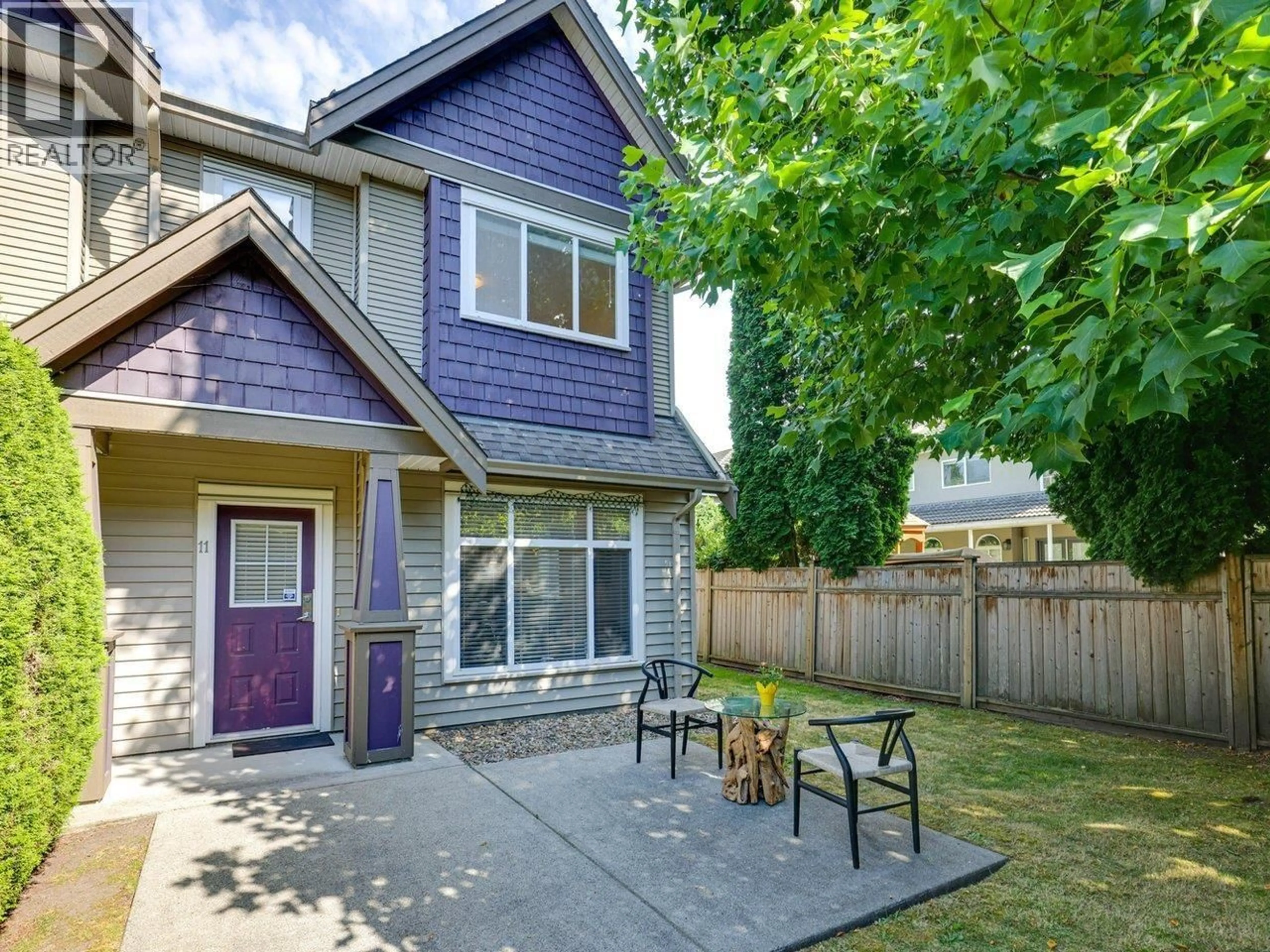 Home with vinyl exterior material, street for 11 - 7788 ASH STREET, Richmond British Columbia V6Y2S1