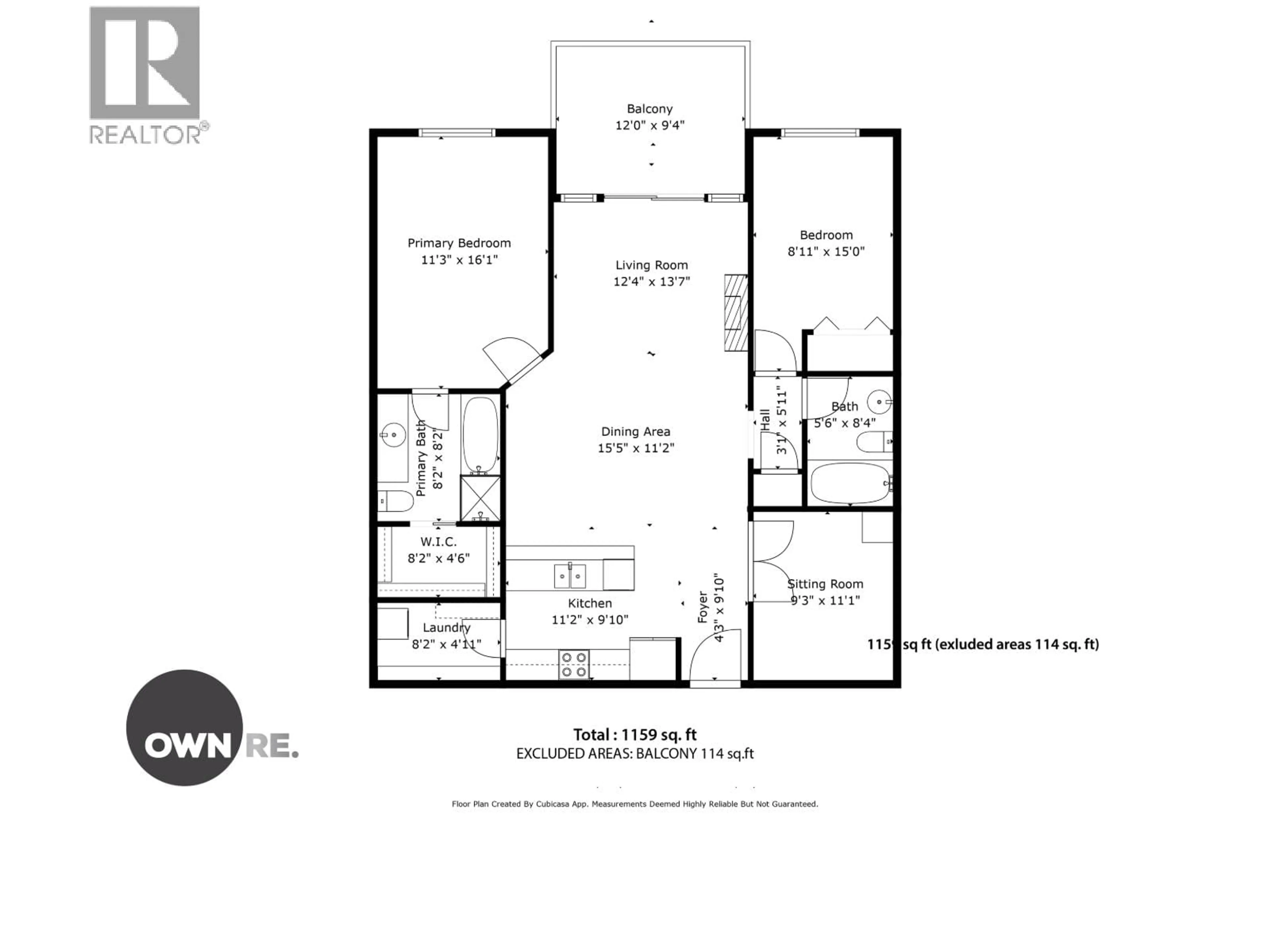 Floor plan for 301 - 12268 224 STREET, Maple Ridge British Columbia V2X6B8