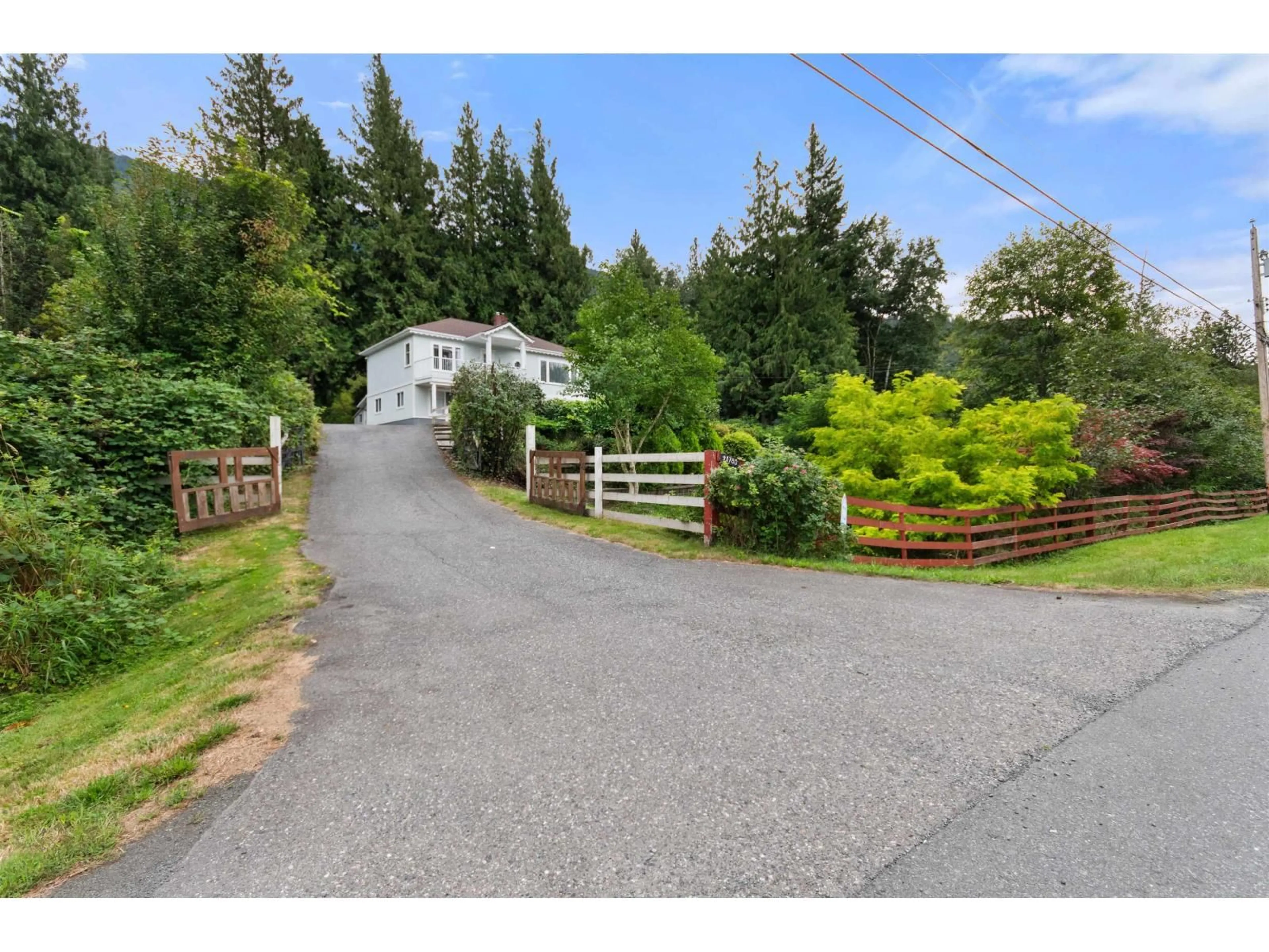 A pic from outside/outdoor area/front of a property/back of a property/a pic from drone, street for 41780 MAJUBA HILL ROAD, Yarrow British Columbia V2R5G8