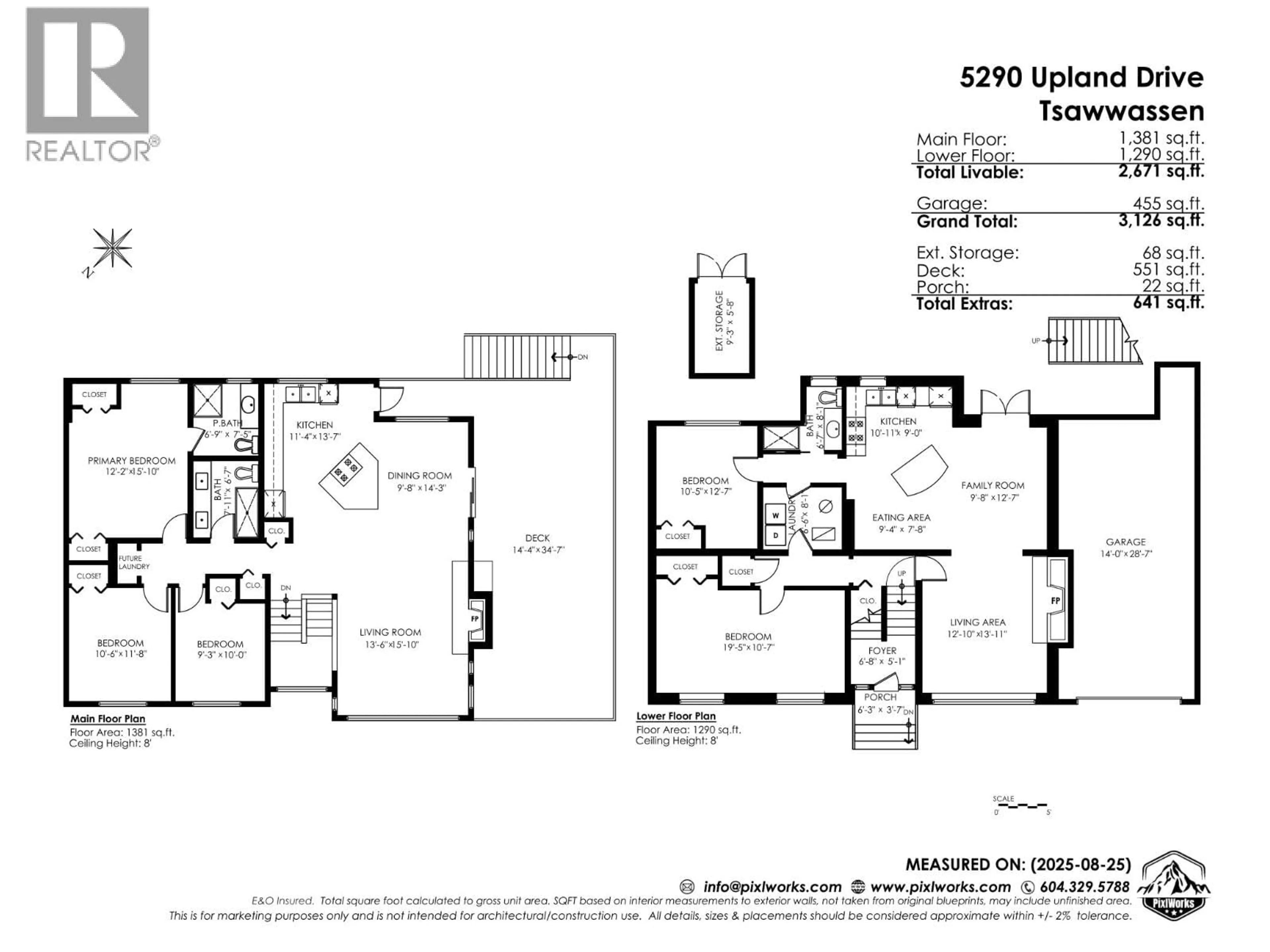 Floor plan for 5290 UPLAND DRIVE, Delta British Columbia V4M2G4