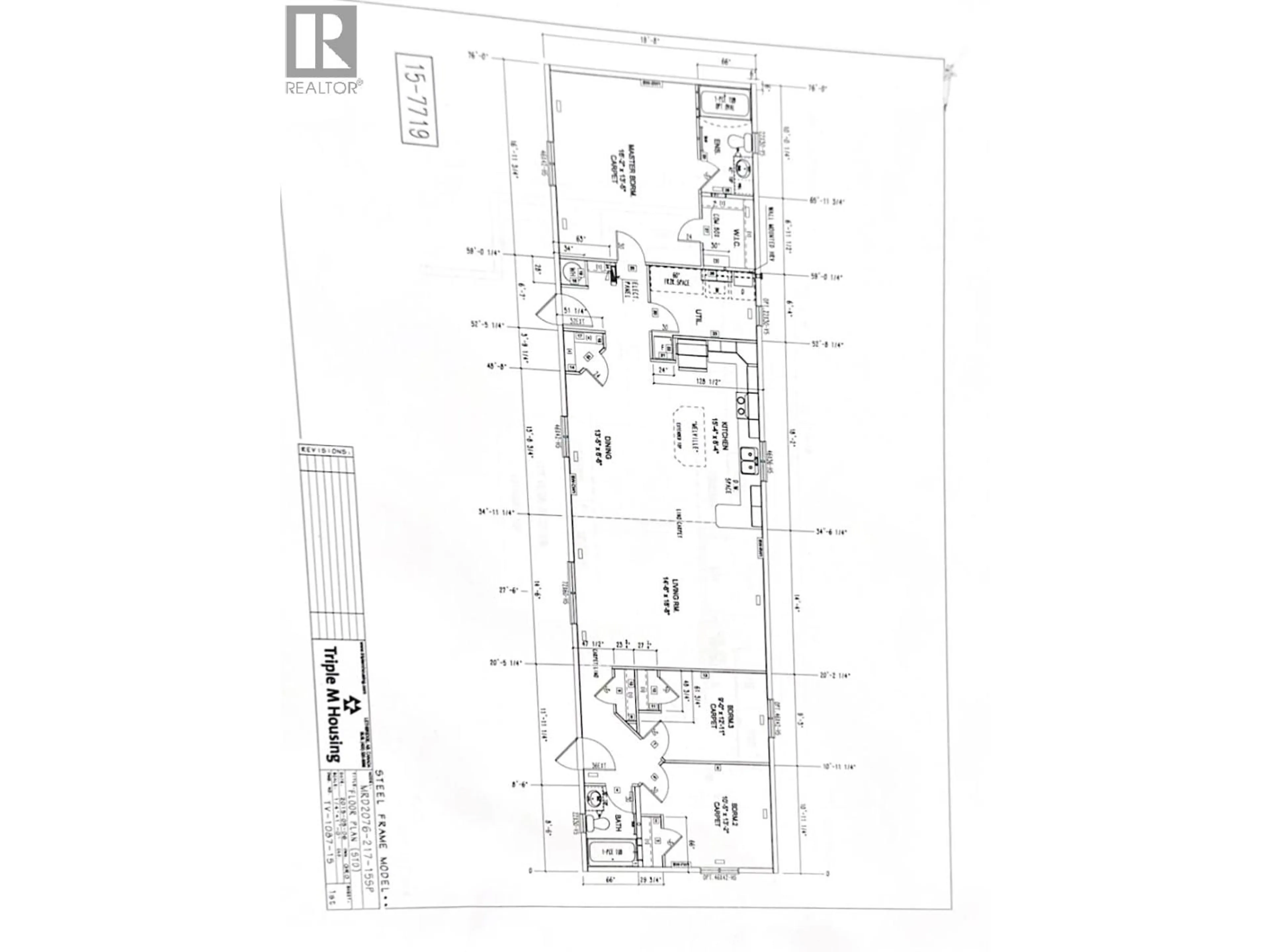 Floor plan for 79 - 7414 FOREST LAWN STREET, Fort St. John British Columbia V1J8B7