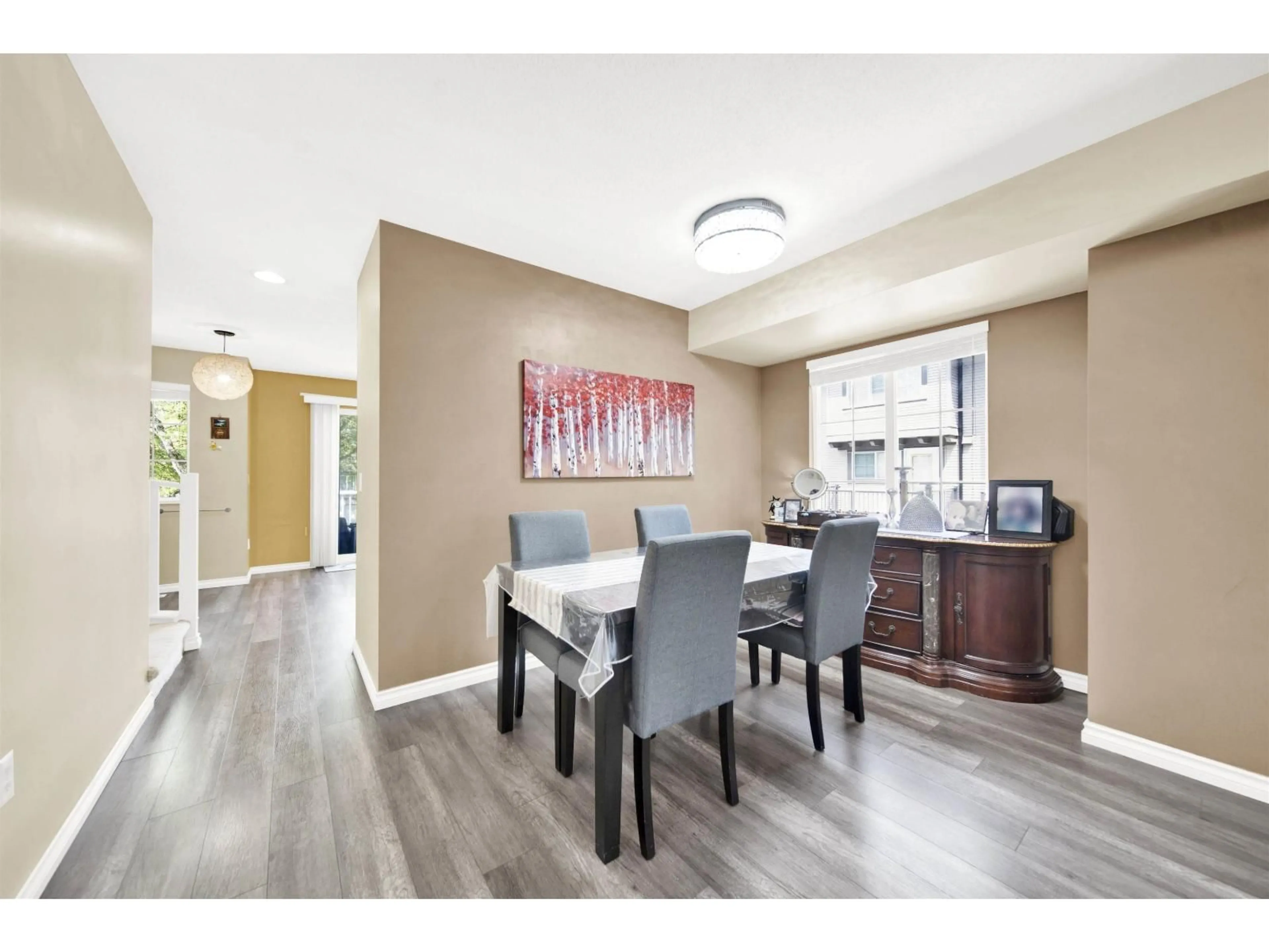 Dining room, wood/laminate floor for 9 - 12778 66, Surrey British Columbia V3W1K9