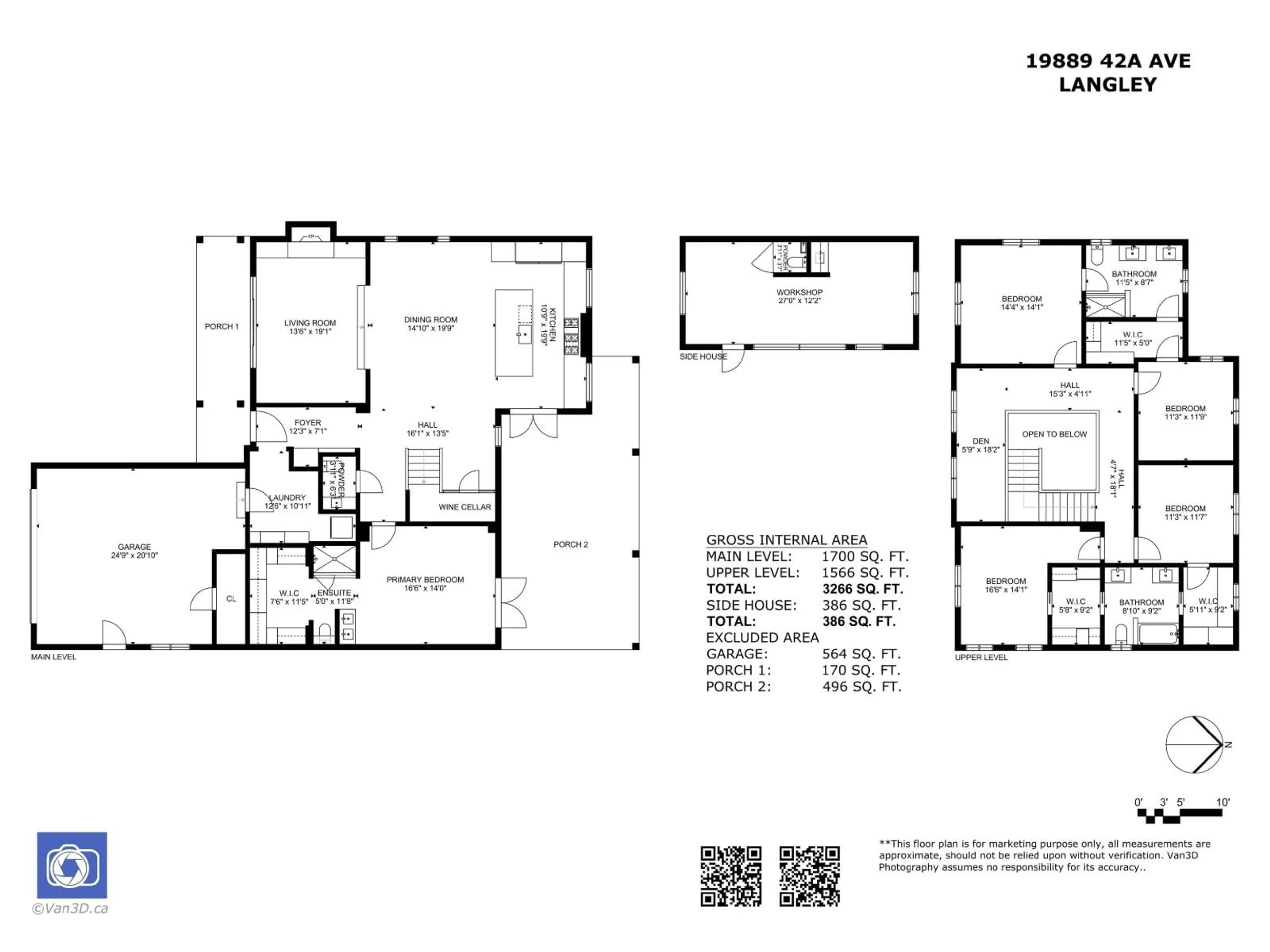 Floor plan for 19889 42A, Langley British Columbia V3A6A4