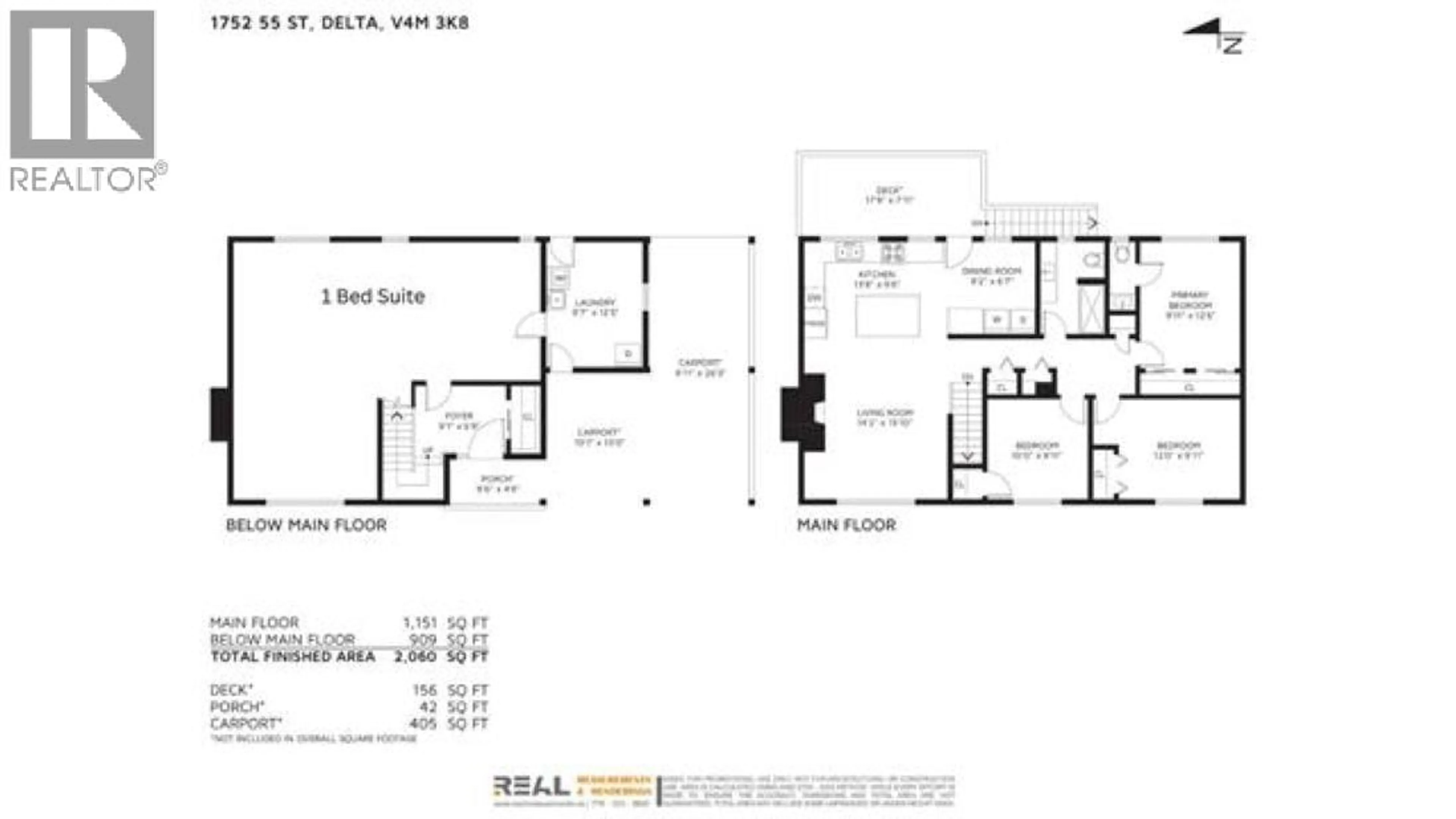 Floor plan for 1752 55 STREET, Tsawwassen British Columbia V4M3K8