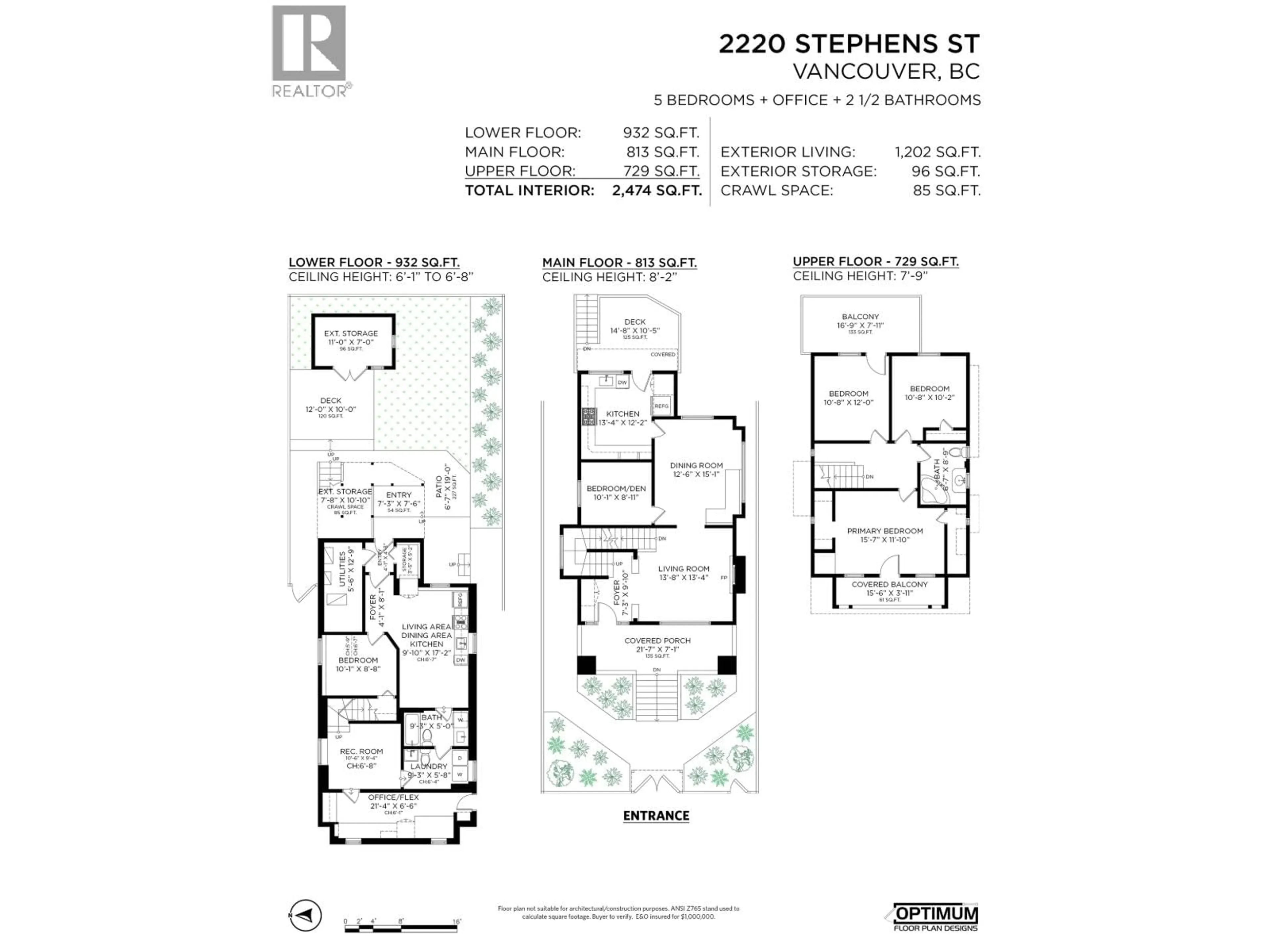 Floor plan for 2220 STEPHENS STREET, Vancouver British Columbia V6K3W6