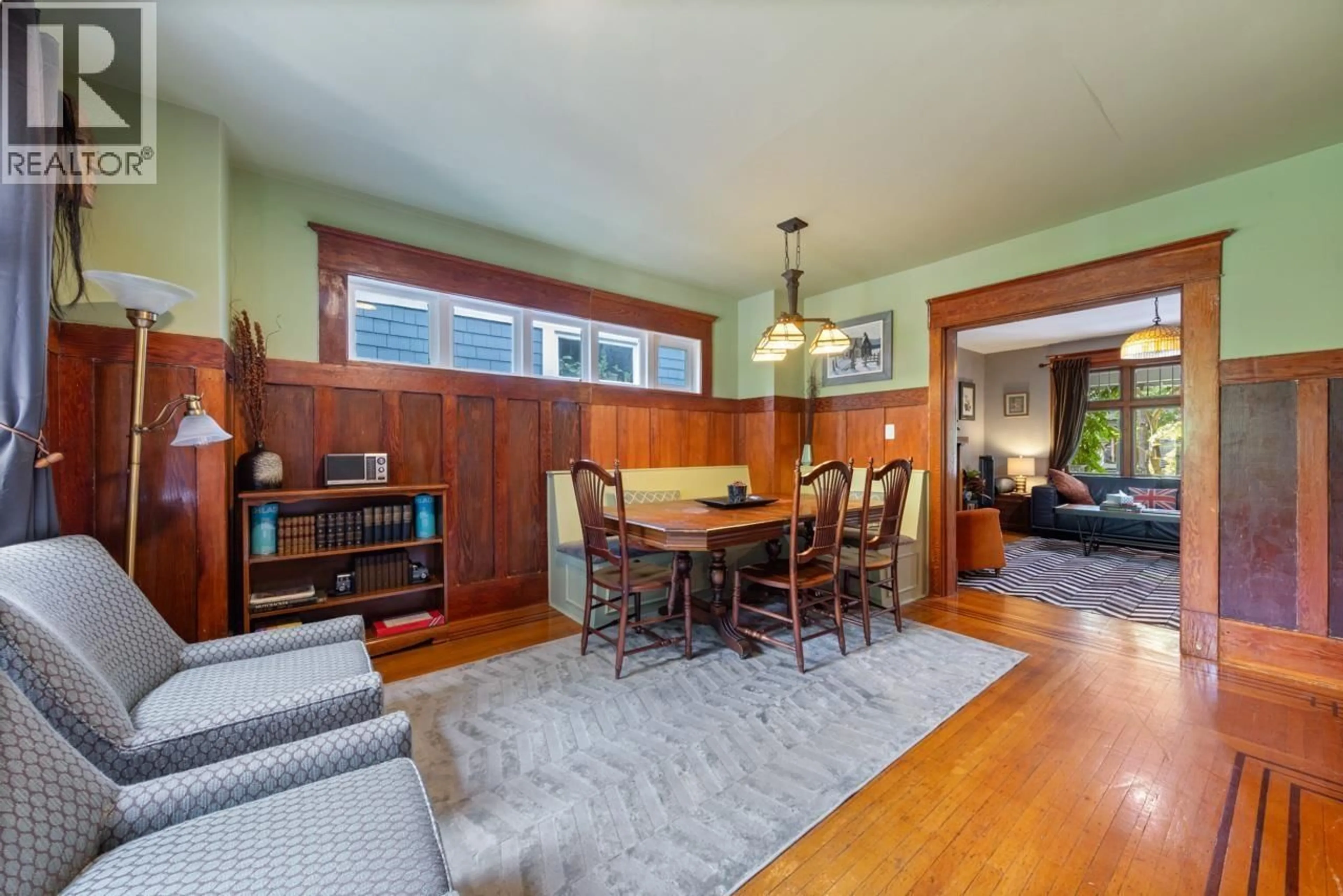Dining room, wood/laminate floor for 2220 STEPHENS STREET, Vancouver British Columbia V6K3W6