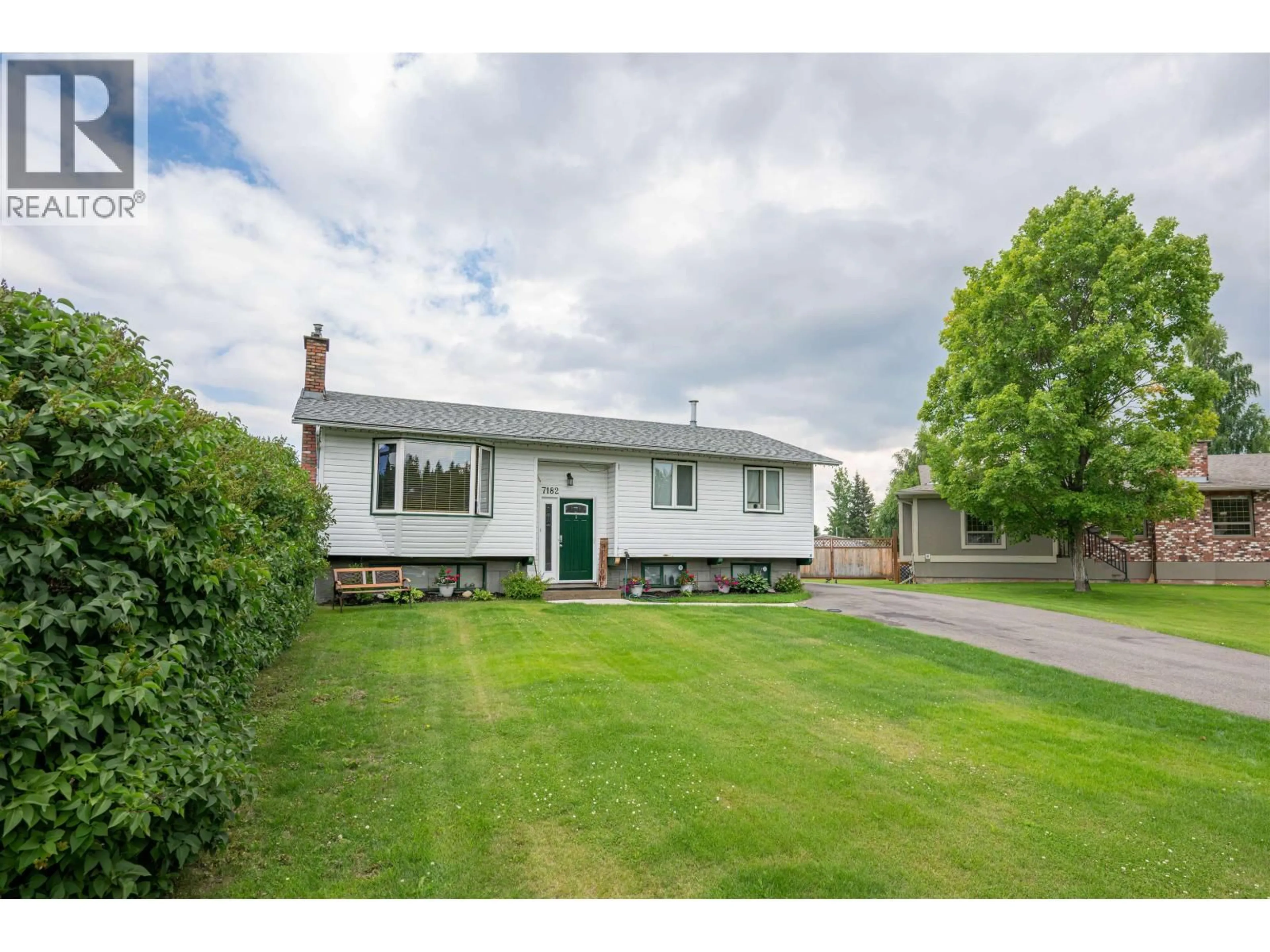 A pic from outside/outdoor area/front of a property/back of a property/a pic from drone, street for 7182 GUELPH PLACE, Prince George British Columbia V2N4A2