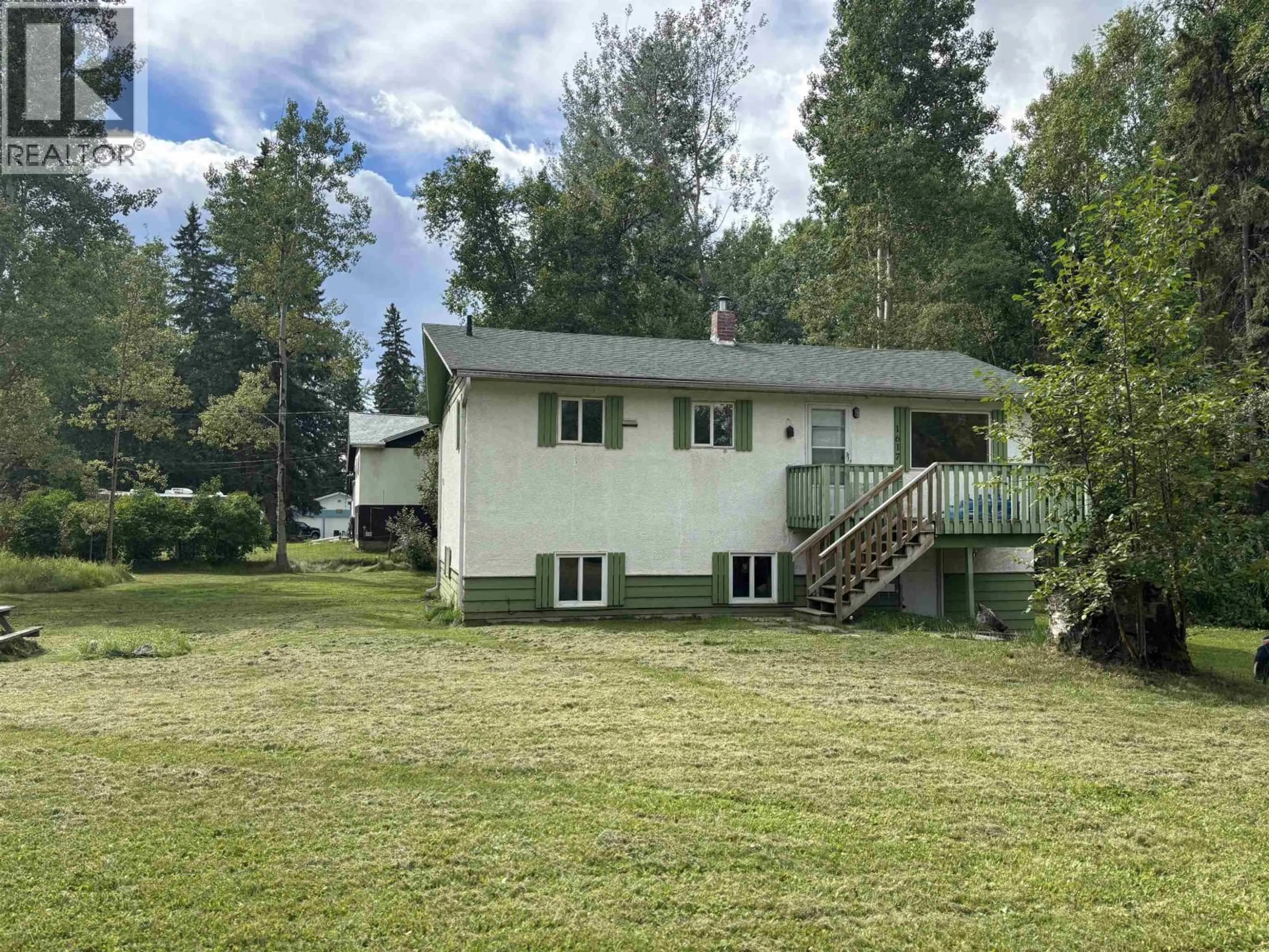 A pic from outside/outdoor area/front of a property/back of a property/a pic from drone, mountain view for 1617 ARBUTUS ROAD, Quesnel British Columbia V2J4N1