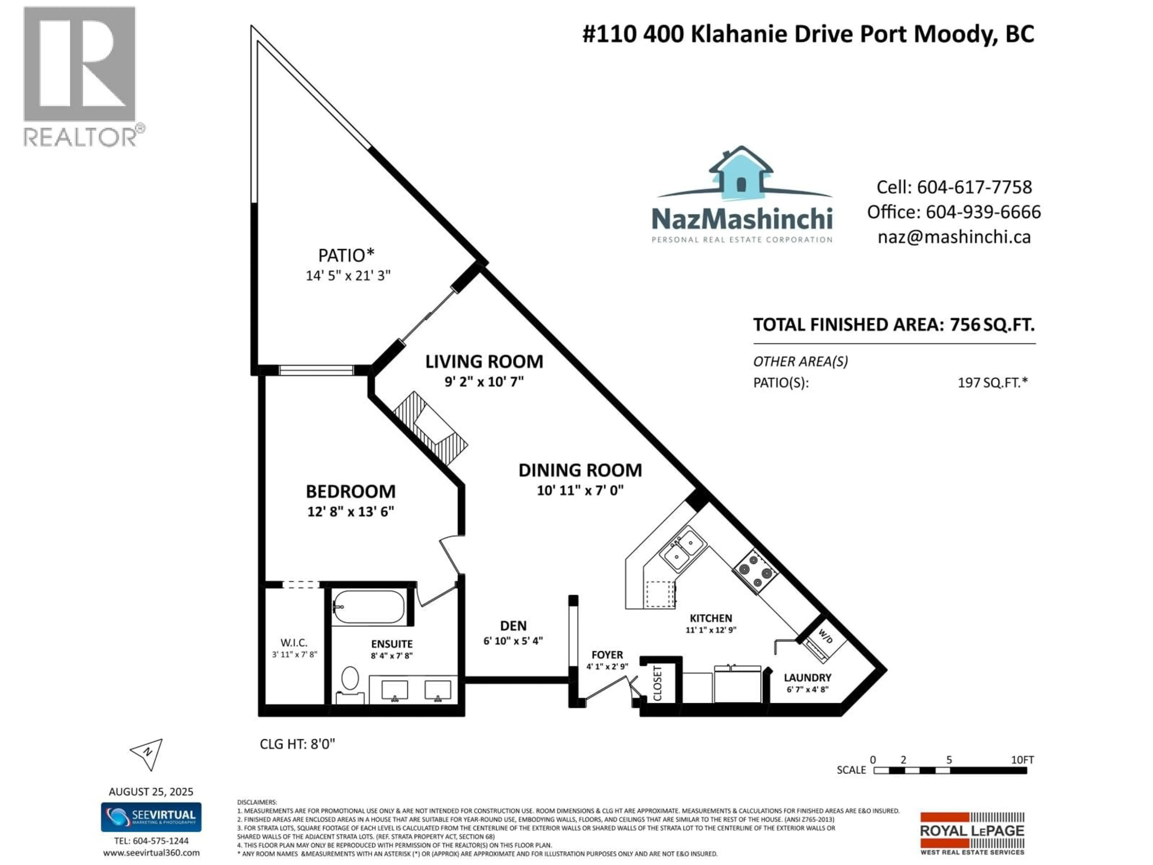 Floor plan for 110 - 400 KLAHANIE DRIVE, Port Moody British Columbia V3H5K9