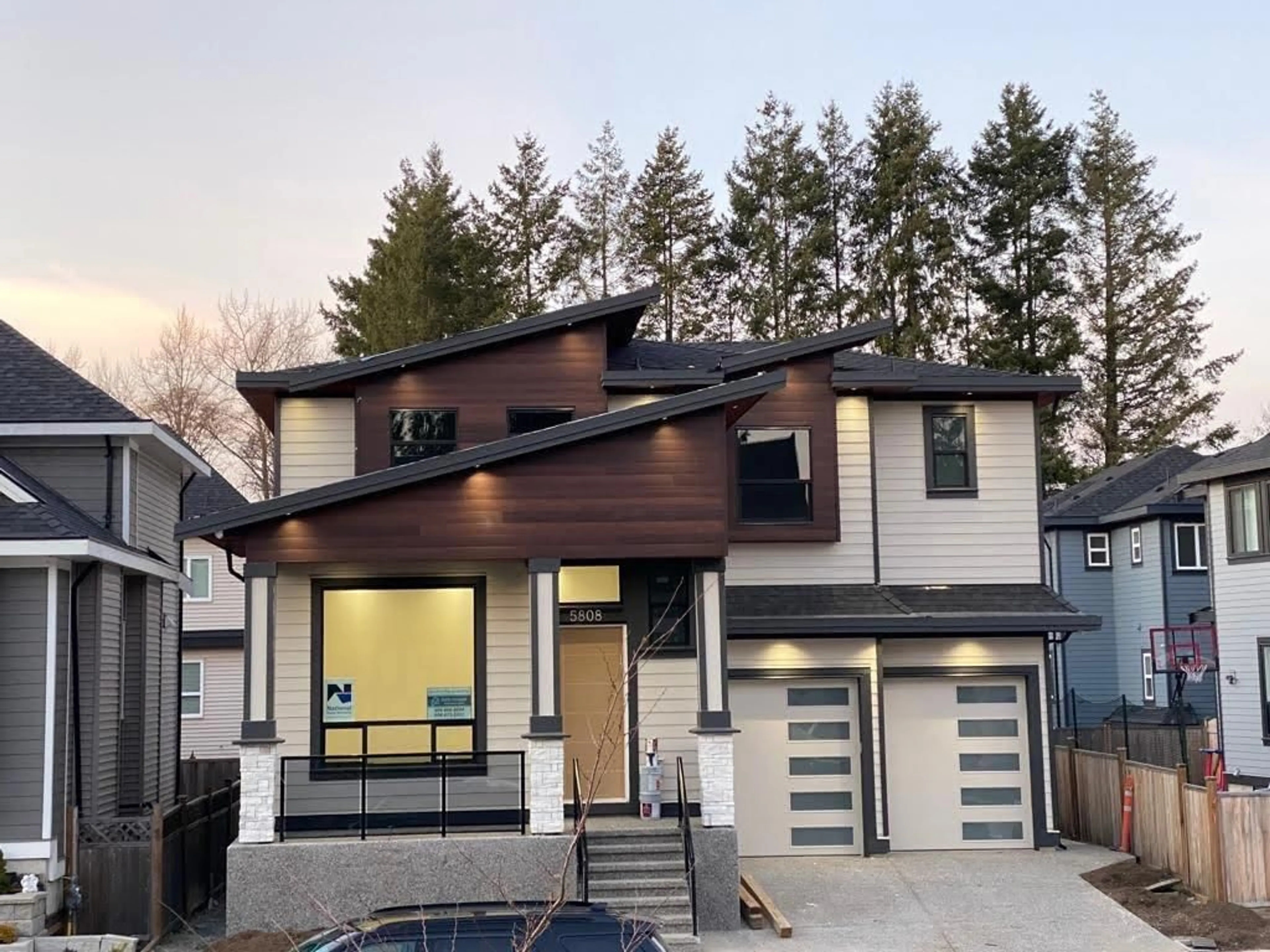Home with brick exterior material, street for 5808 140A, Surrey British Columbia V3X2S1