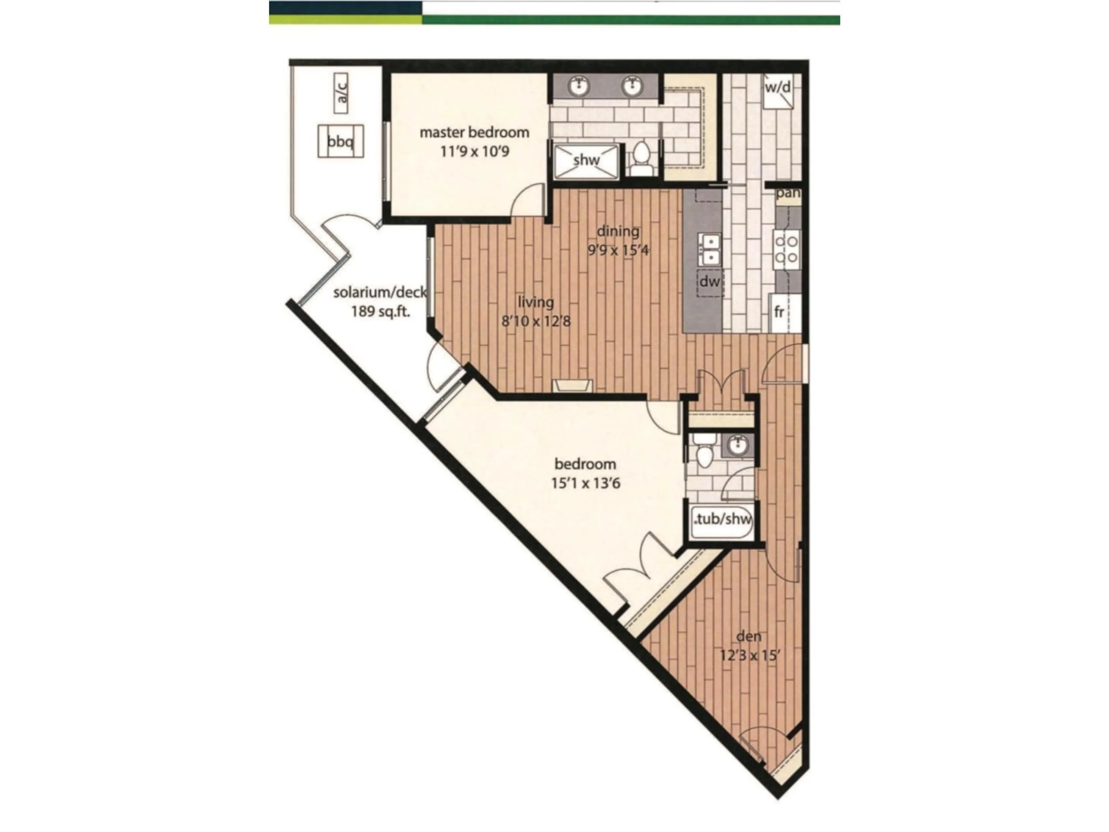 Floor plan for A113 - 20716 WILLOUGHBY TOWN CENTRE, Langley British Columbia V2Y3J7