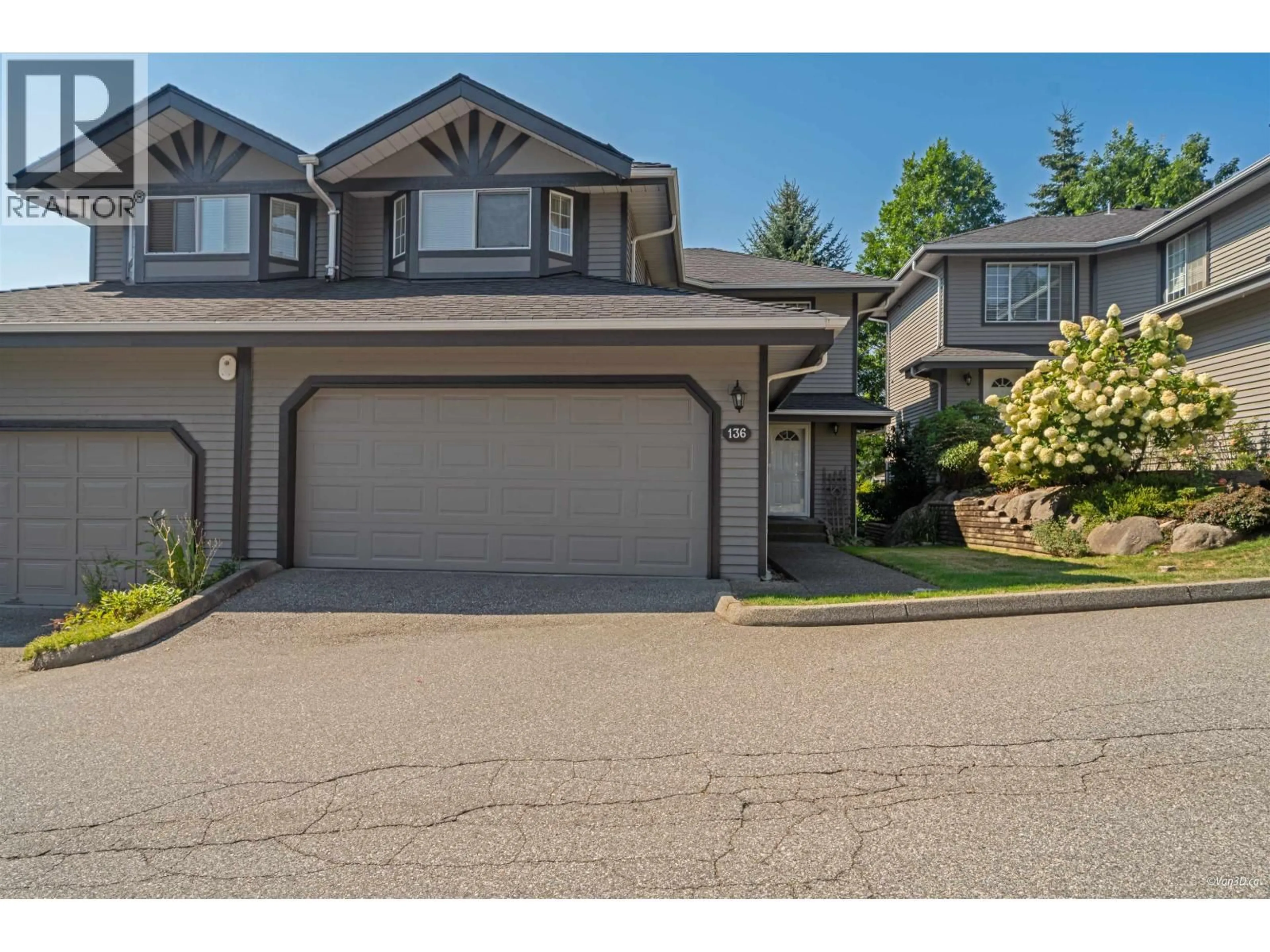 A pic from outside/outdoor area/front of a property/back of a property/a pic from drone, street for 136 - 1685 PINETREE WAY, Coquitlam British Columbia V3E3A1