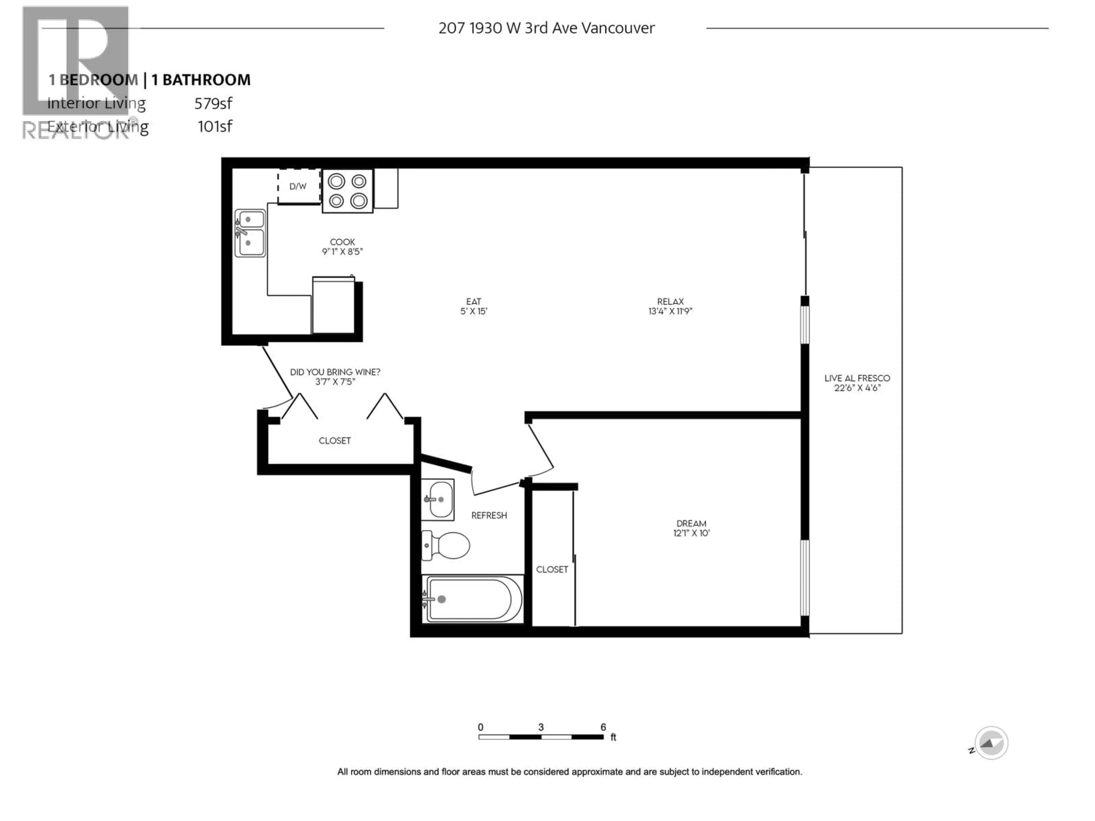 Floor plan for 207 - 1930 3RD AVENUE, Vancouver British Columbia V6J1L1
