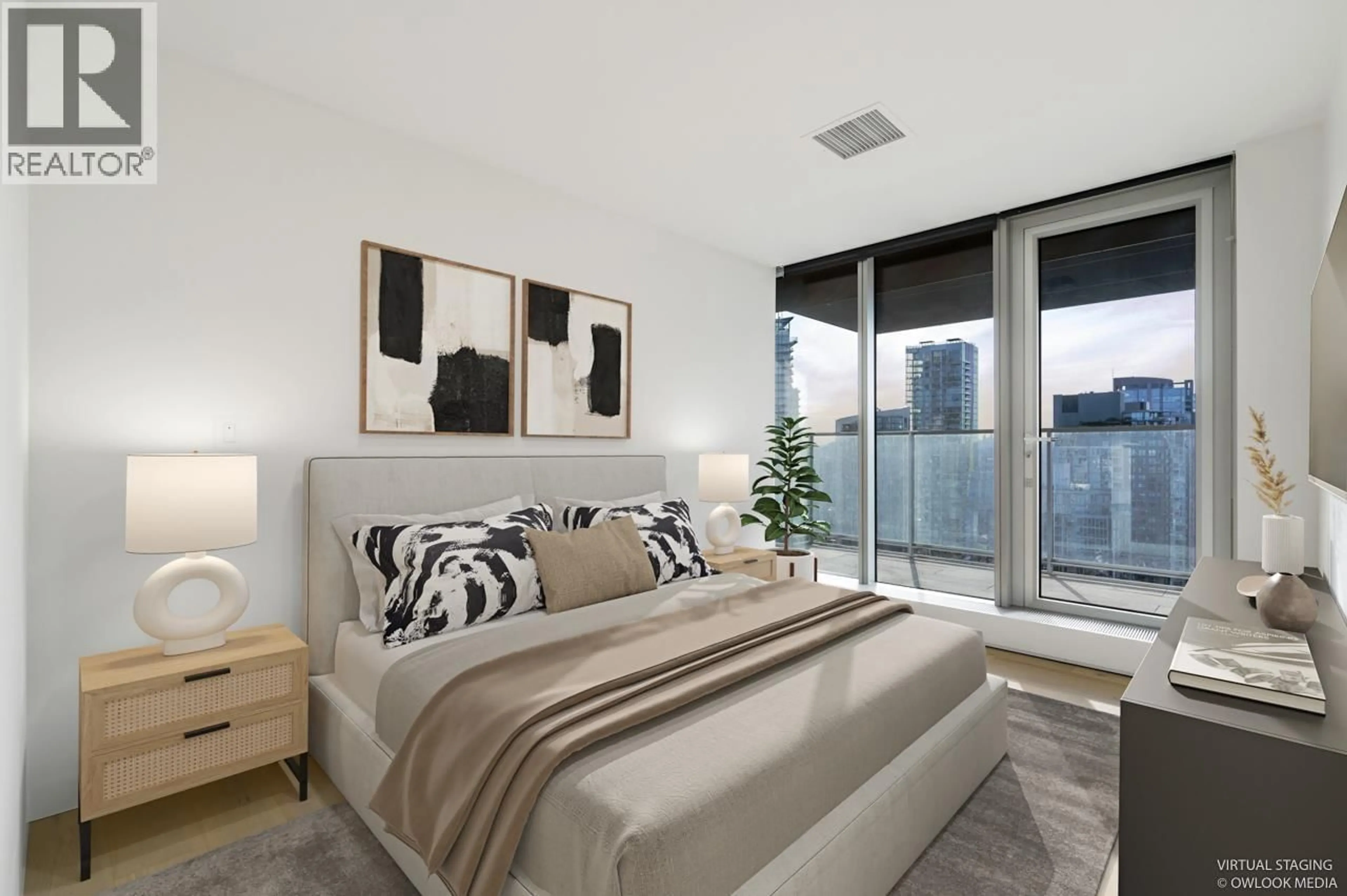 Bedroom with bed, unknown for 3207 - 1480 HOWE STREET, Vancouver British Columbia V6Z0G5