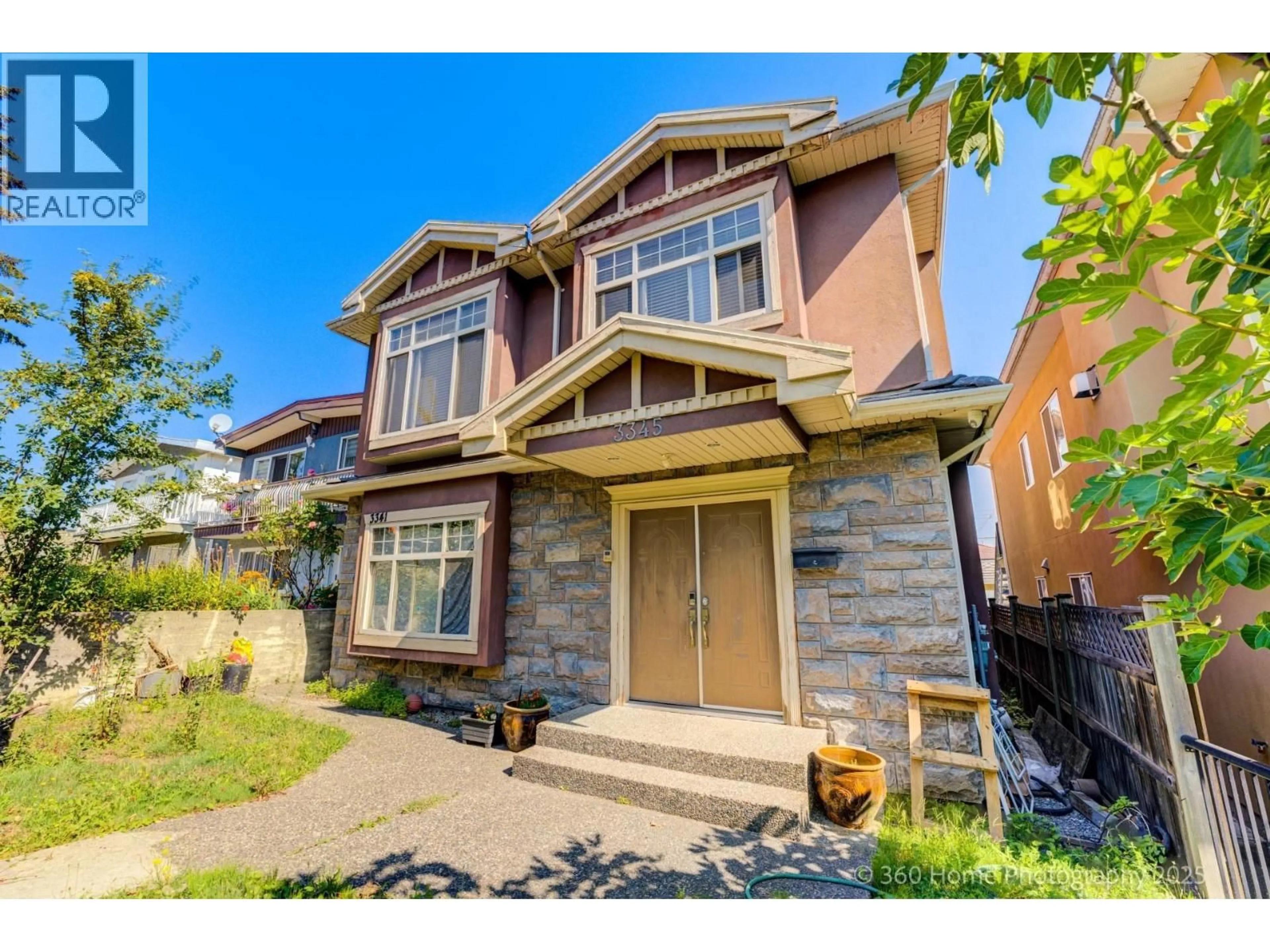 Home with brick exterior material, street for 3345 MONMOUTH AVENUE, Vancouver British Columbia V5R5R7
