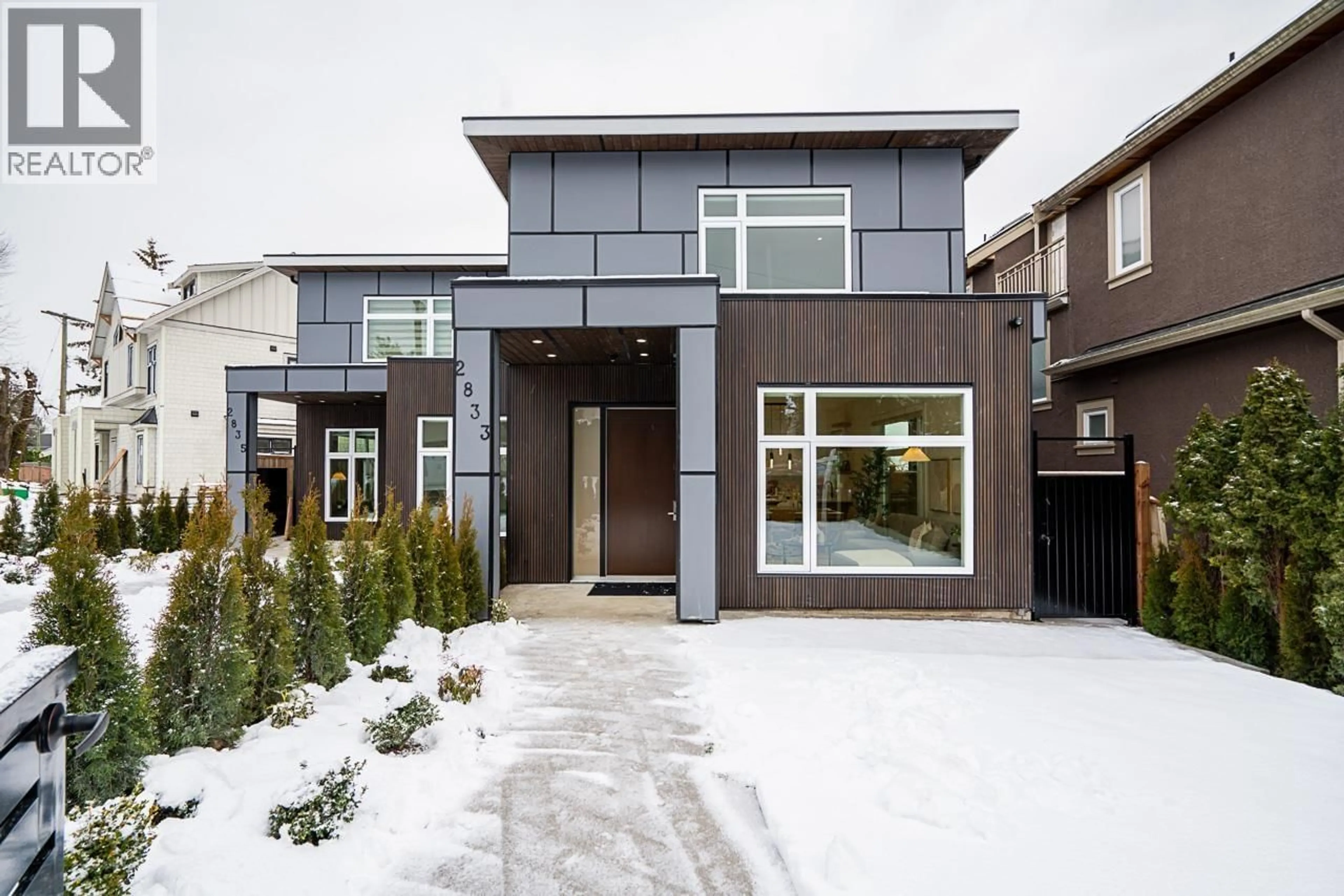 Home with brick exterior material, street for 2833 OLIVER CRESCENT, Vancouver British Columbia V6L1T1