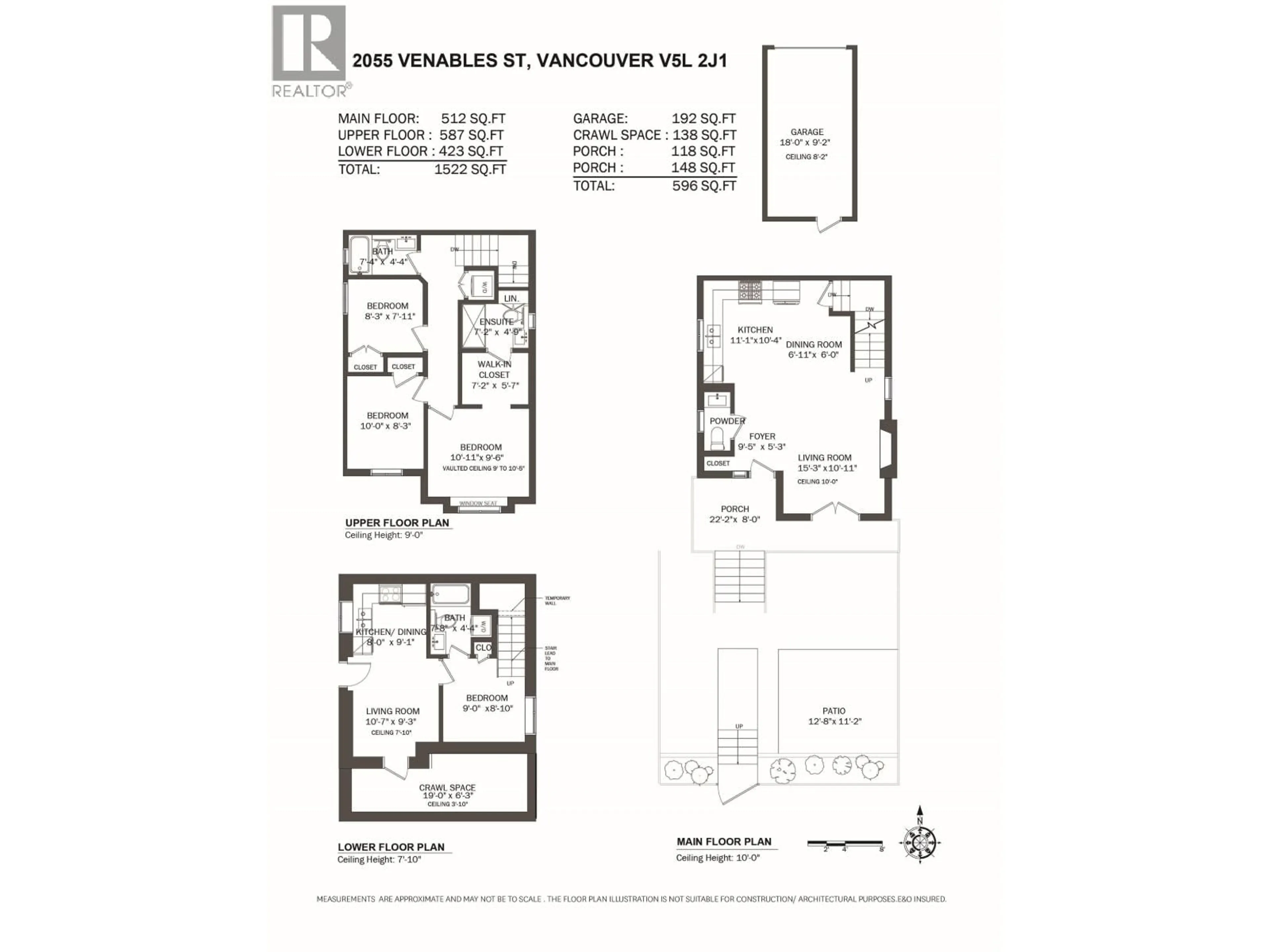 Floor plan for 2055 VENABLES STREET, Vancouver British Columbia V5L2J1